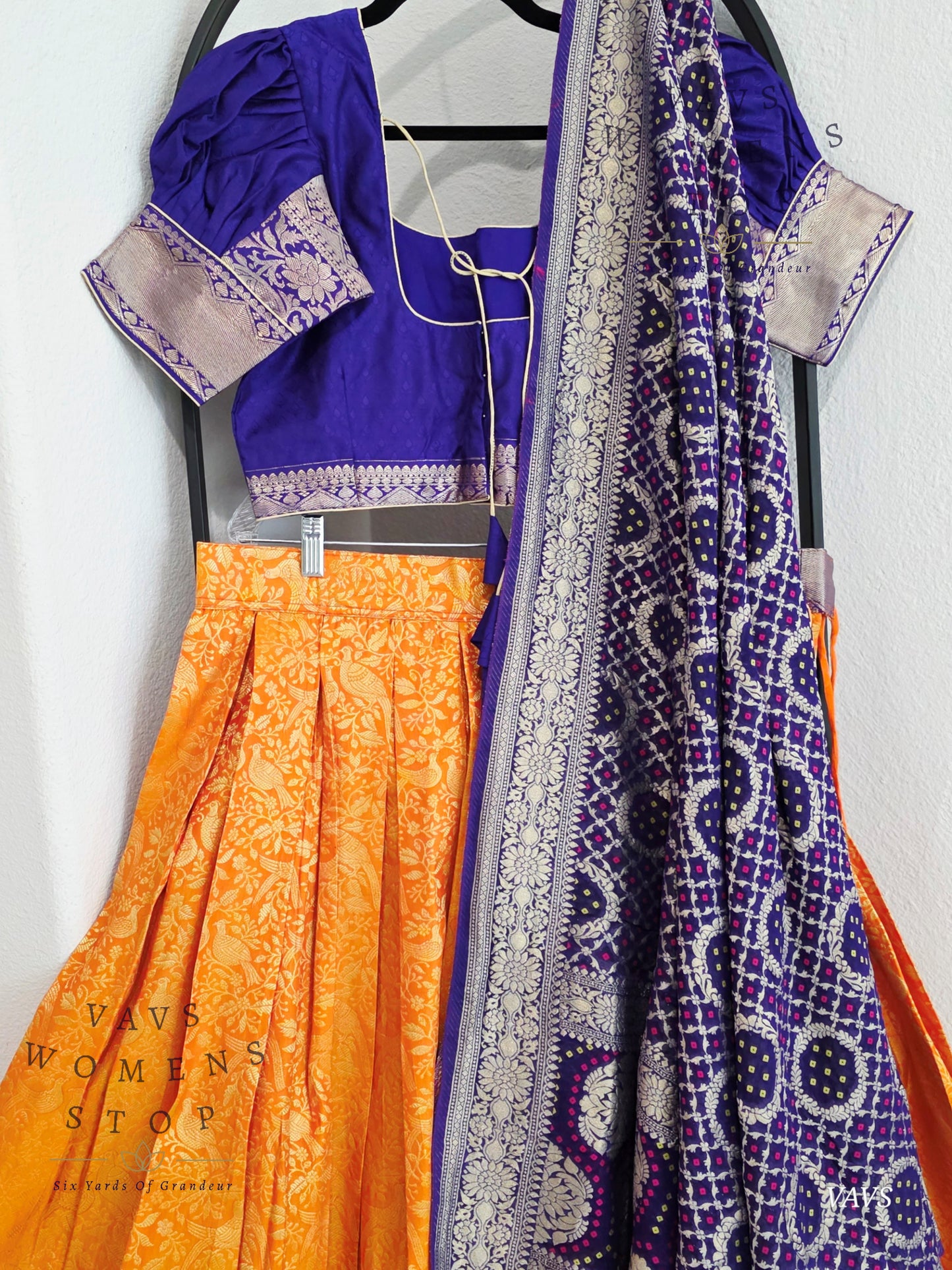 Designer Kanchi Silk Lehenga Blouse Set