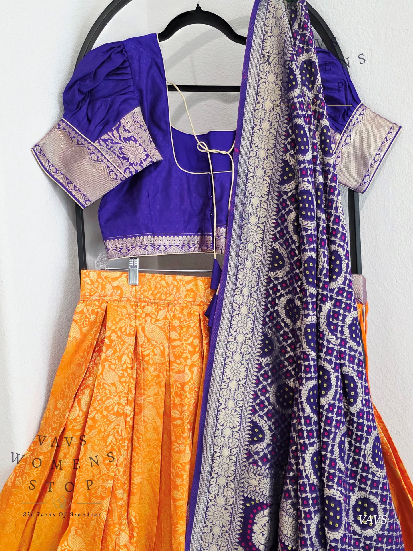 Designer Kanchi Silk Lehenga Blouse Set