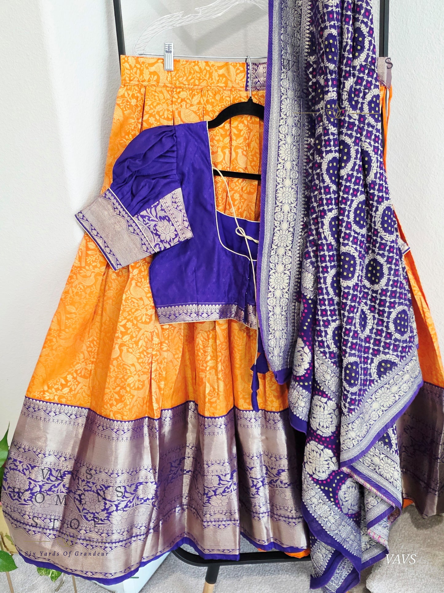 Designer Kanchi Silk Lehenga Blouse Set