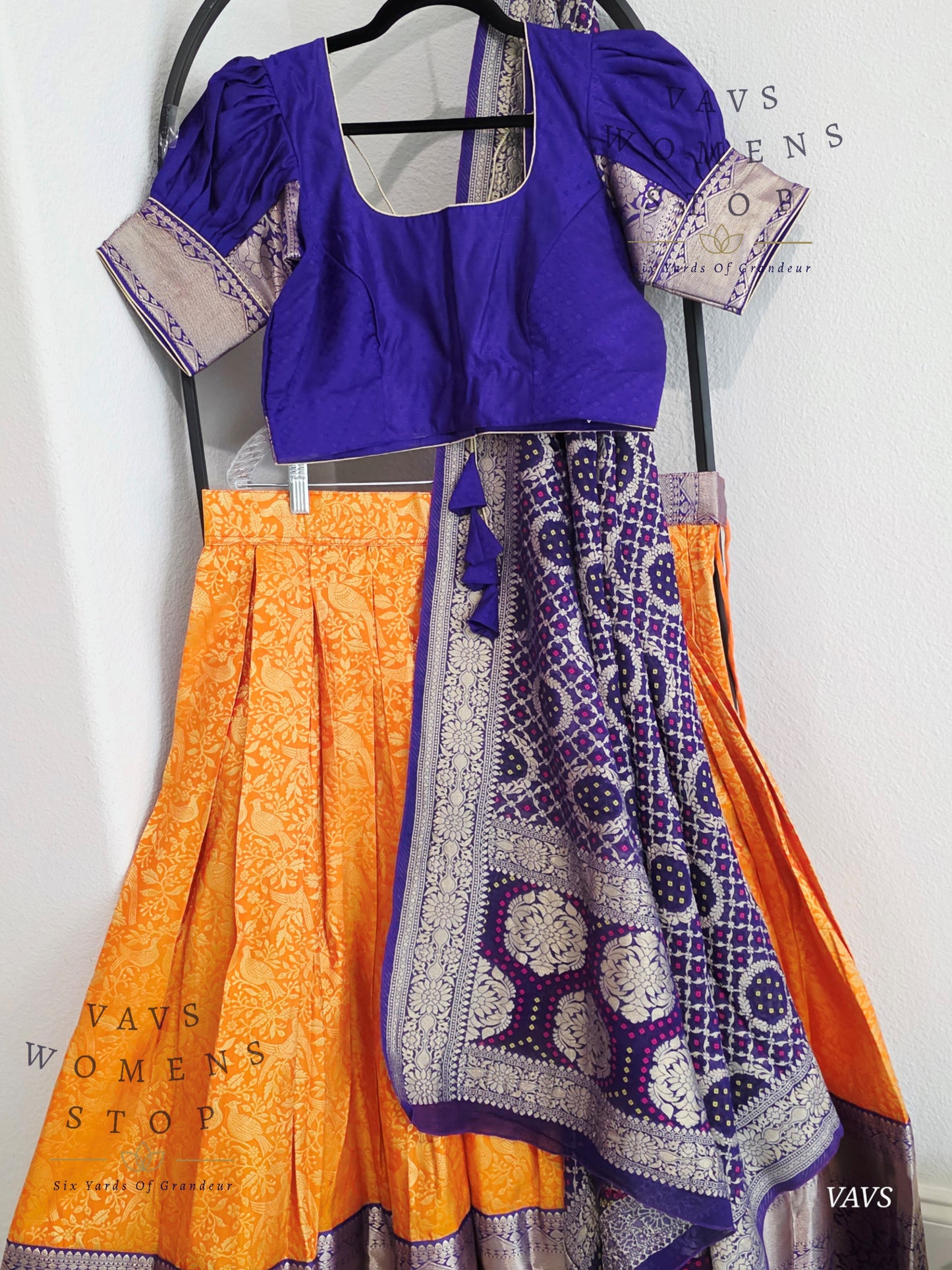 Designer Kanchi Silk Lehenga Blouse Set