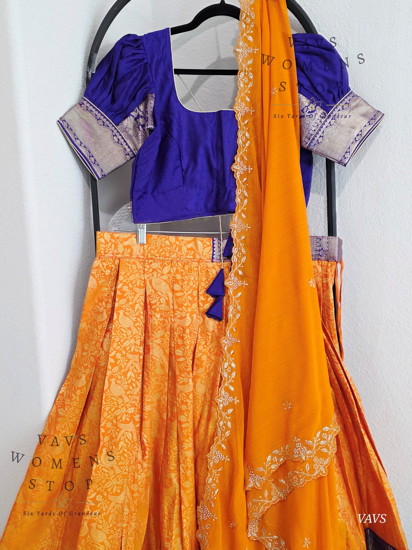 Designer Kanchi Silk Lehenga Blouse Set