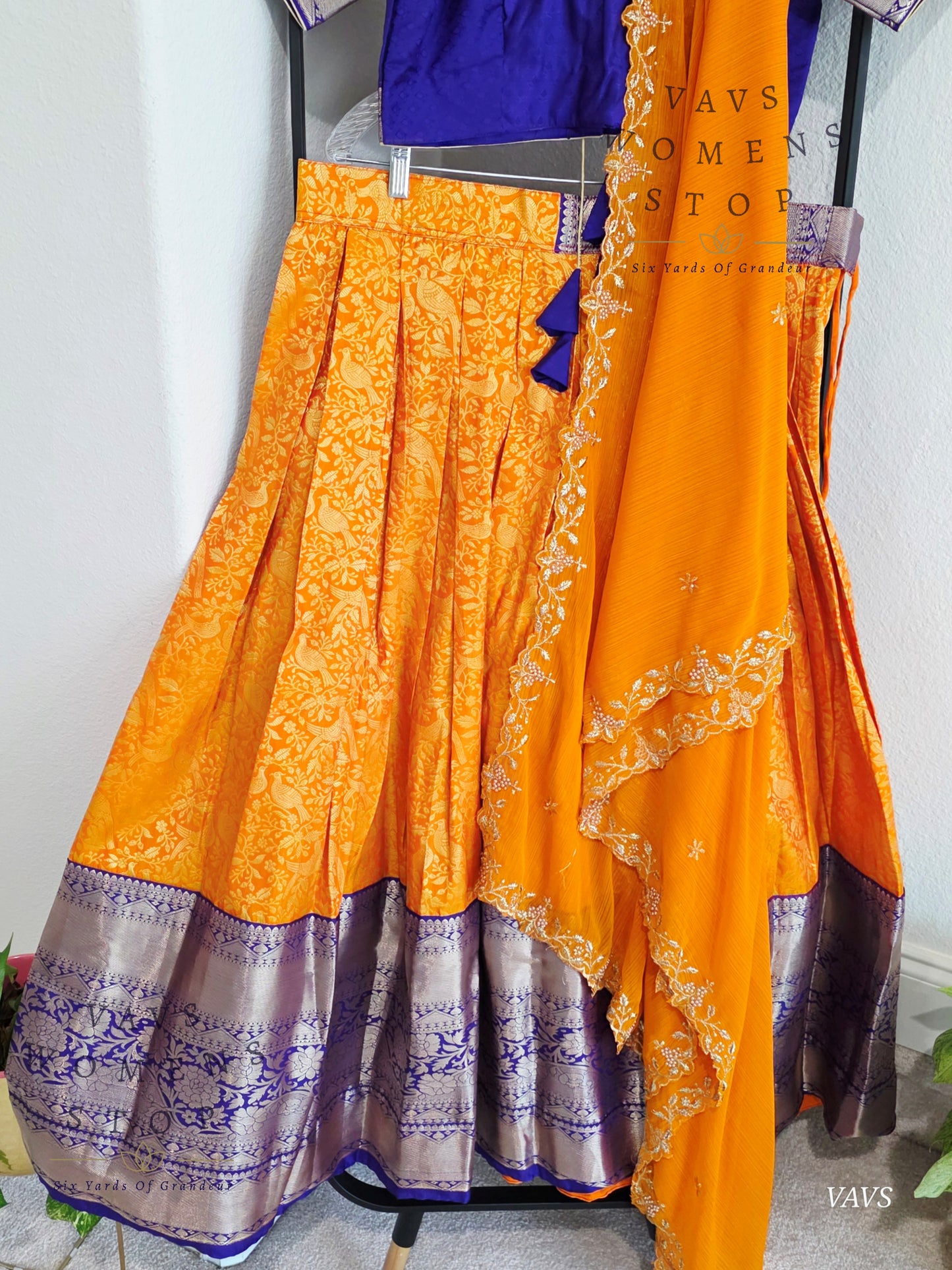Designer Kanchi Silk Lehenga Blouse Set