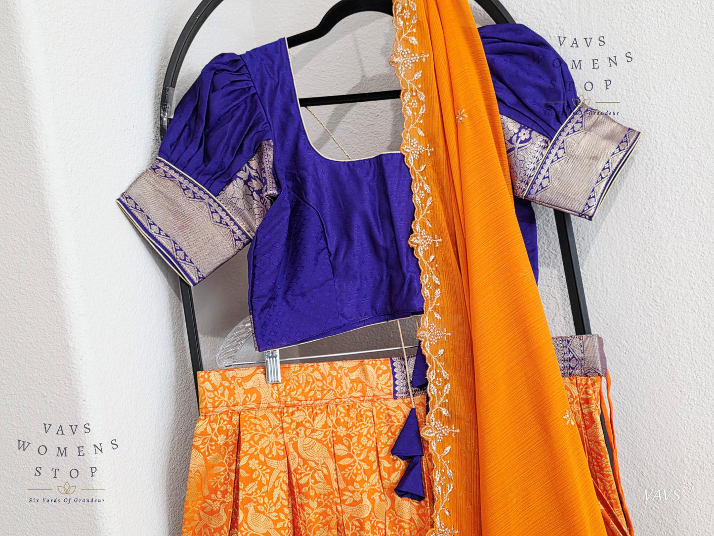 Designer Kanchi Silk Lehenga Blouse Set