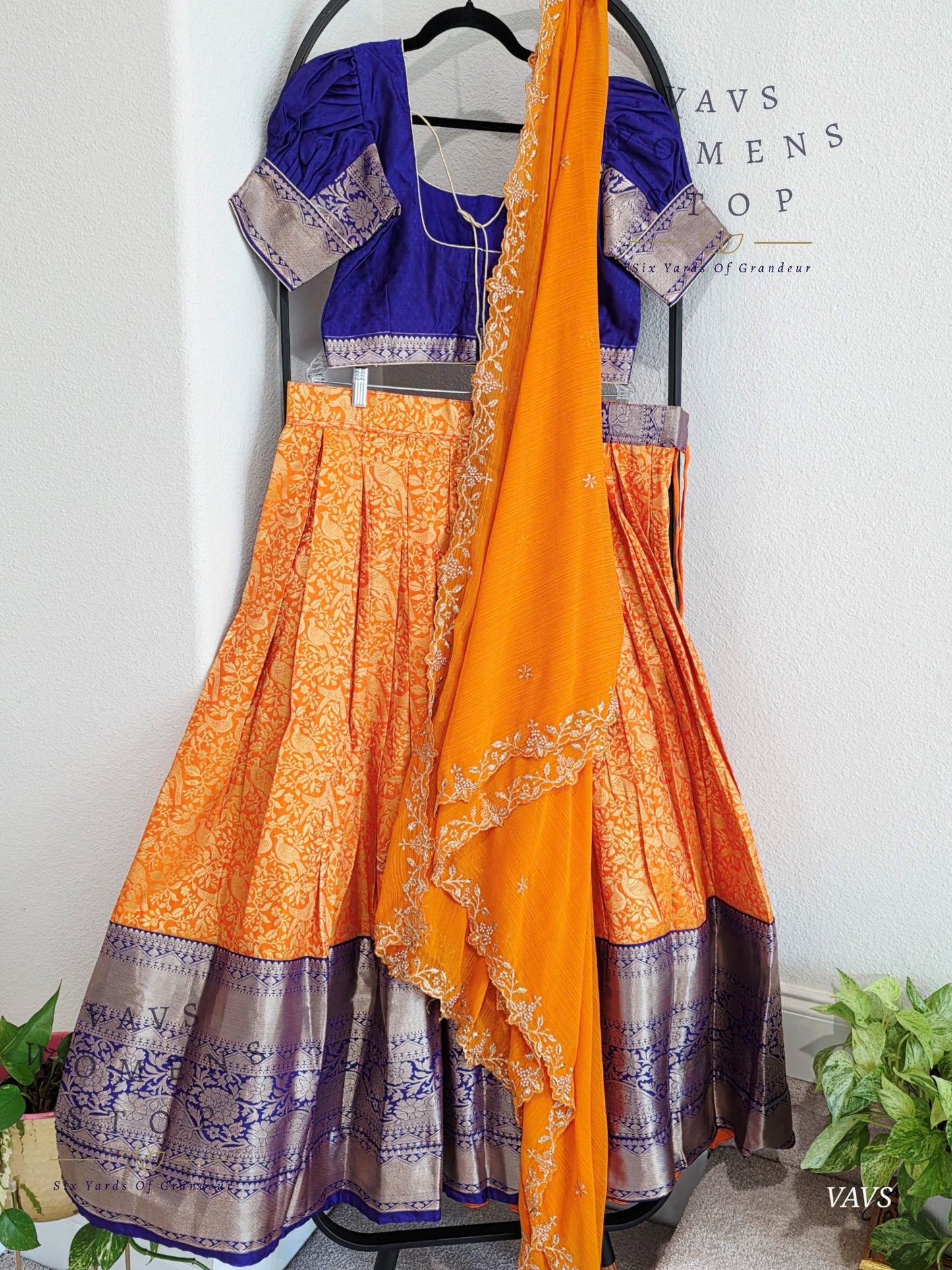 Designer Kanchi Silk Lehenga Blouse Set