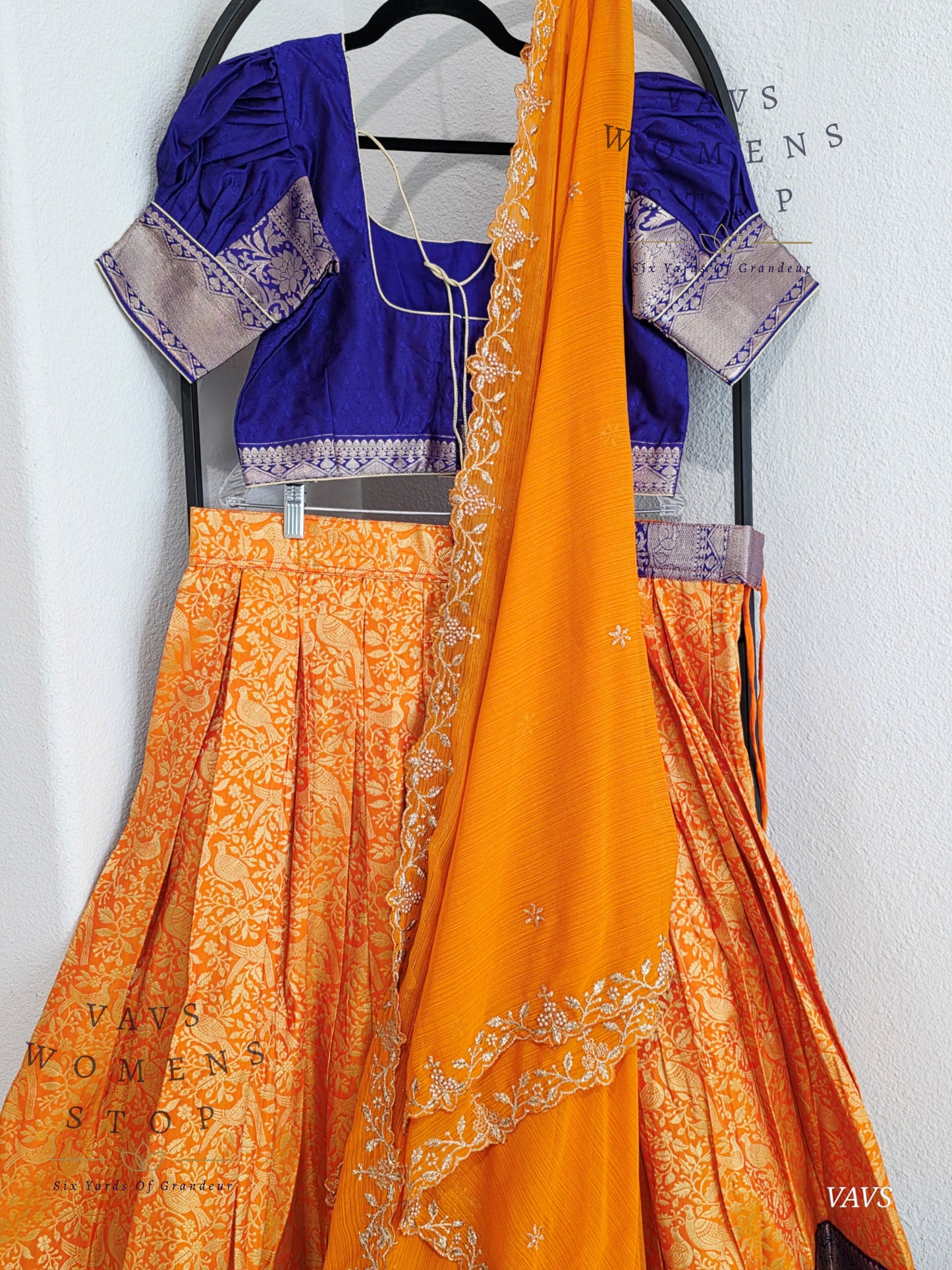 Designer Kanchi Silk Lehenga Blouse Set
