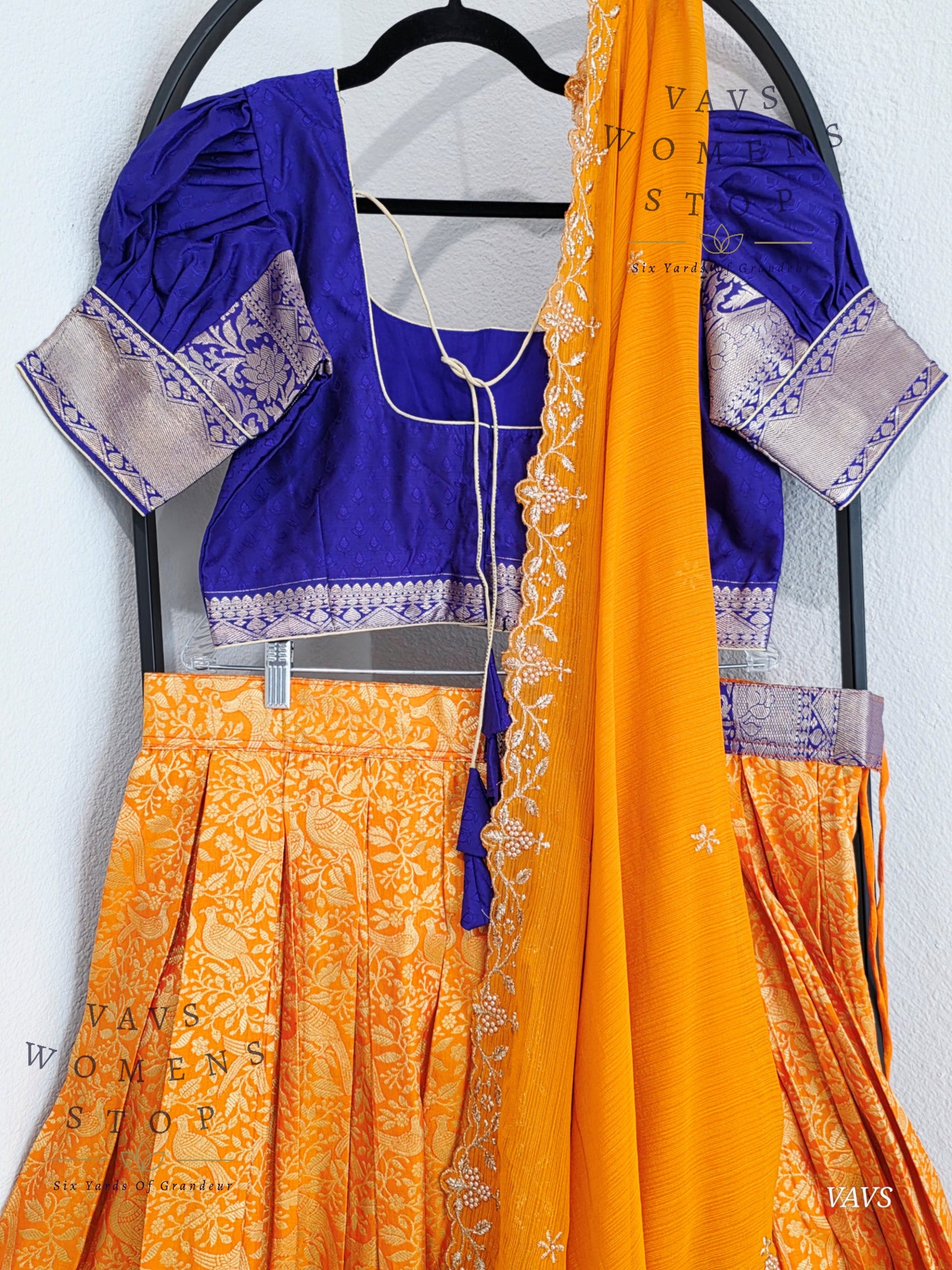 Designer Kanchi Silk Lehenga Blouse Set