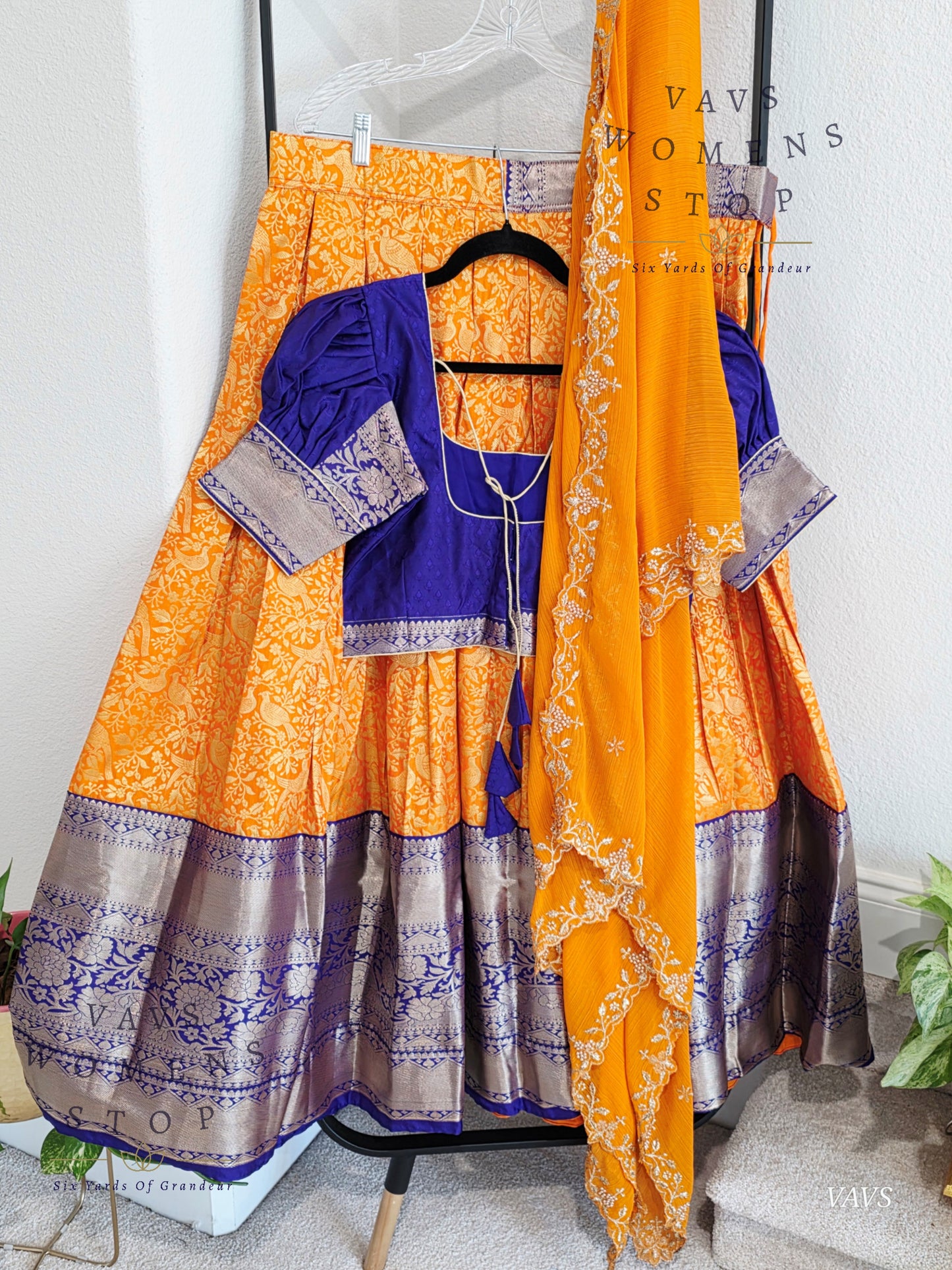 Designer Kanchi Silk Lehenga Blouse Set