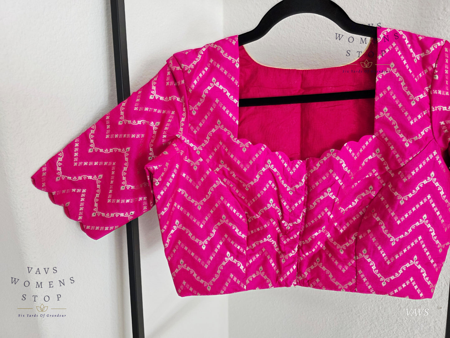 Pink Designer Banarasi Blouse