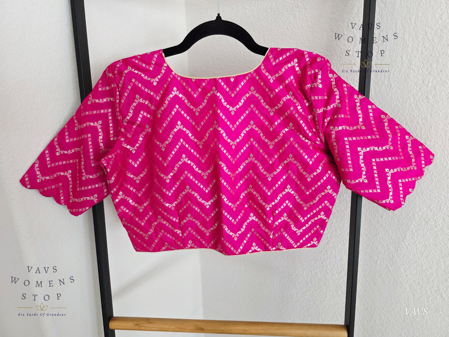 Pink Designer Banarasi Blouse