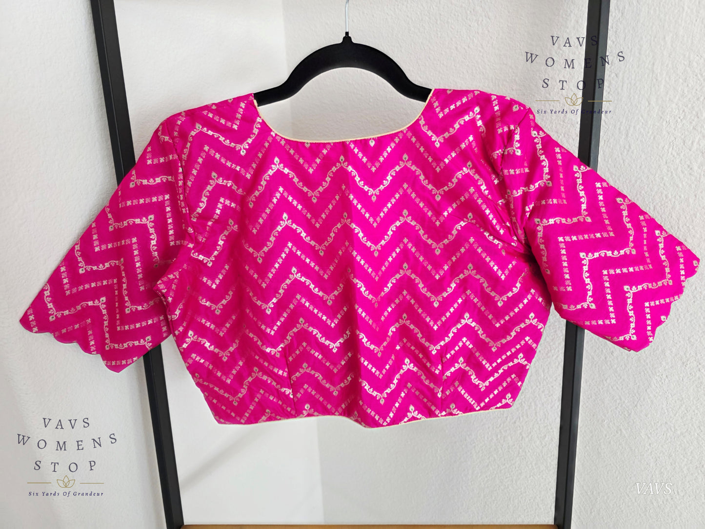 Pink Designer Banarasi Blouse