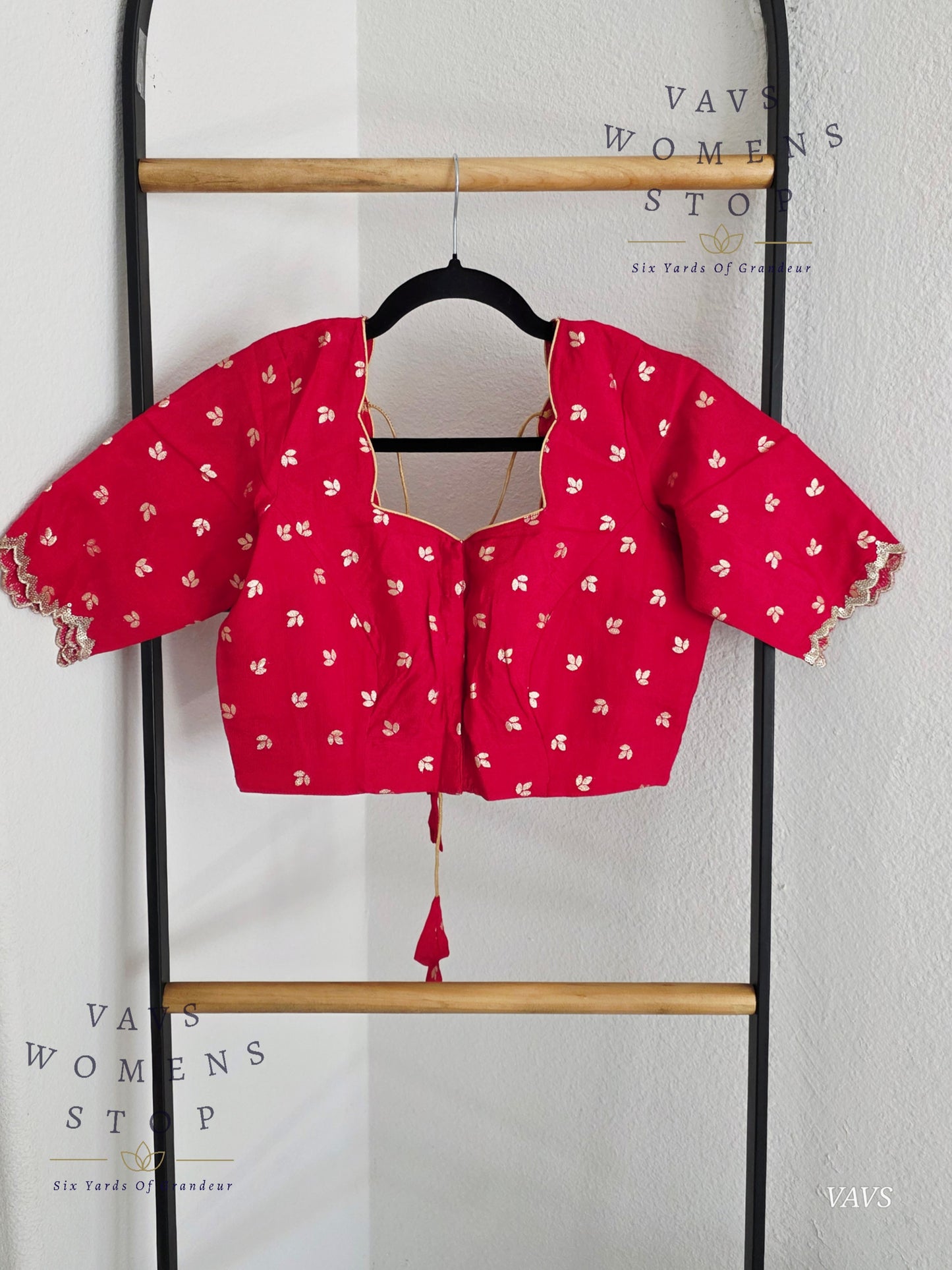 Pink Munga Crepe Silk Stitched Blouse