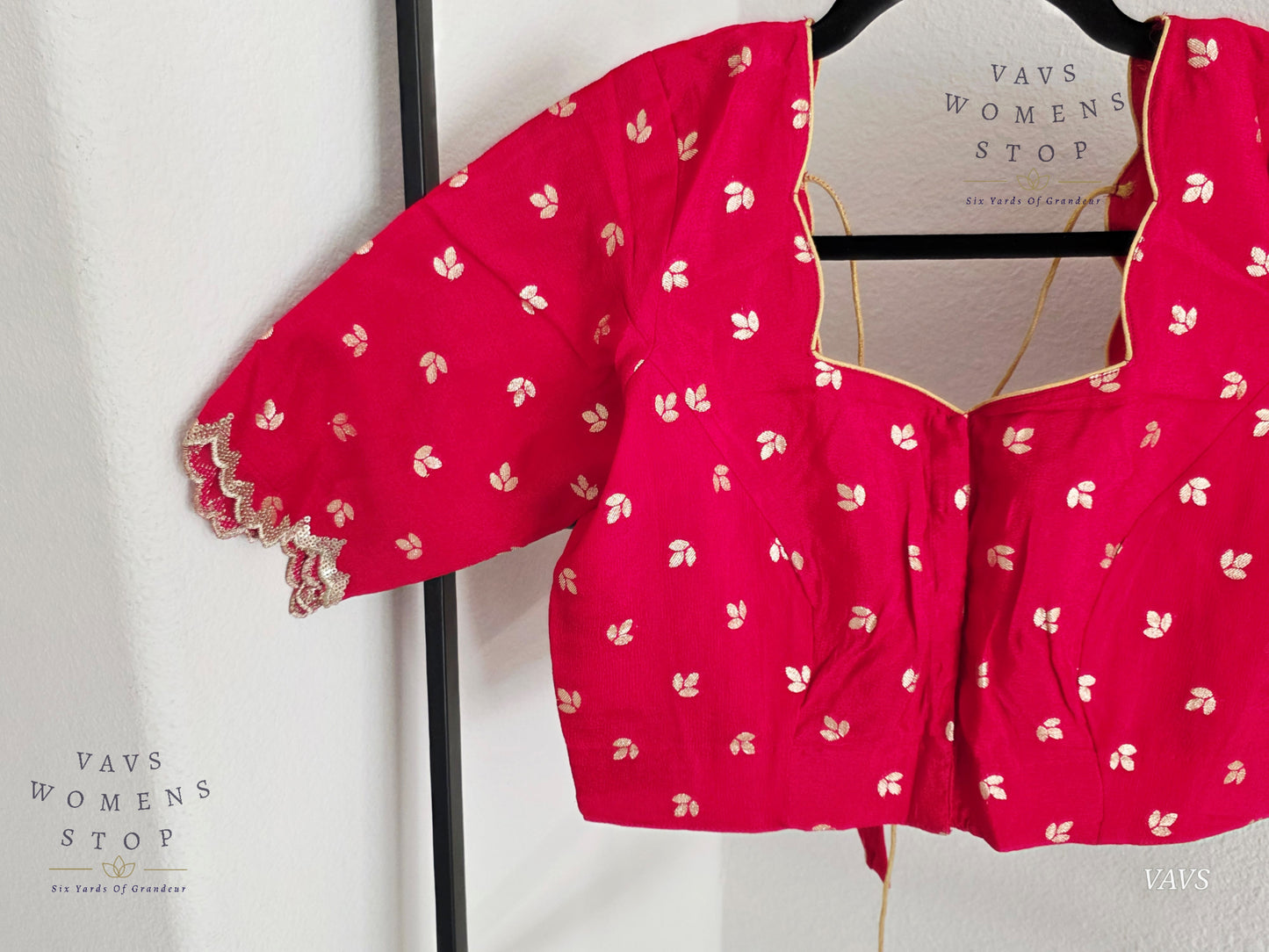 Pink Munga Crepe Silk Stitched Blouse