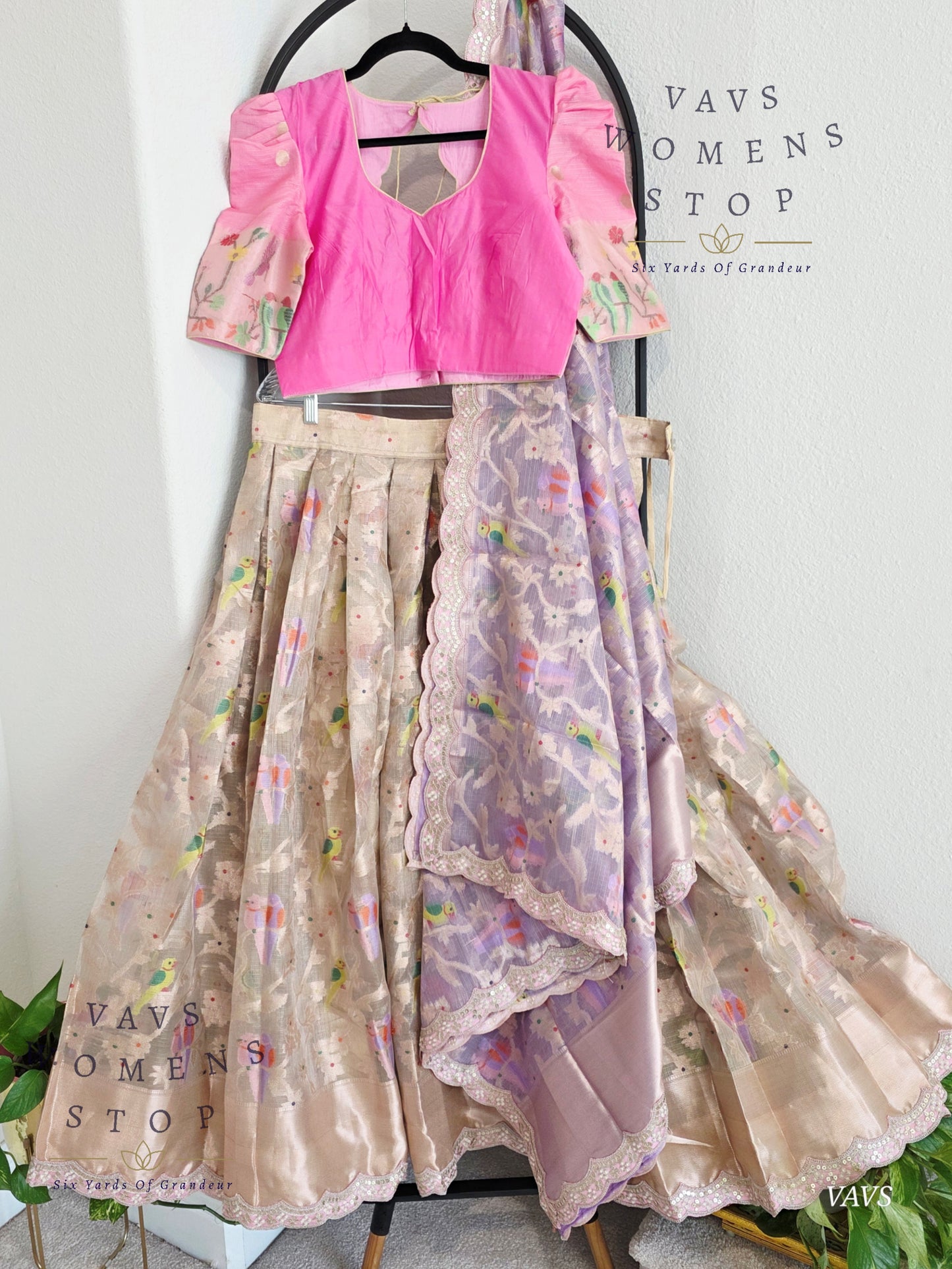 Designer Kota Silk Lehenga Set with Dupatta