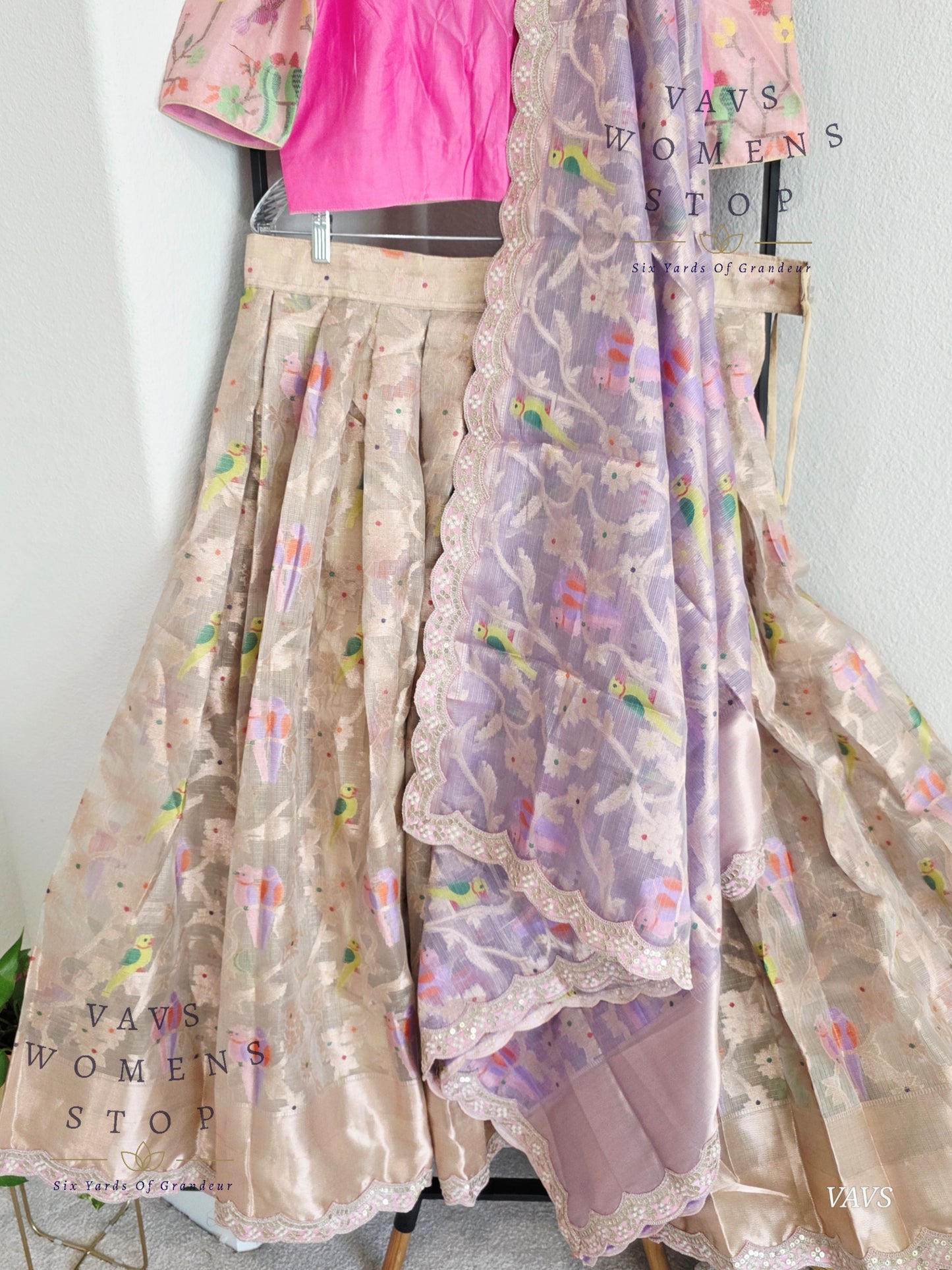Designer Kota Silk Lehenga Set with Dupatta