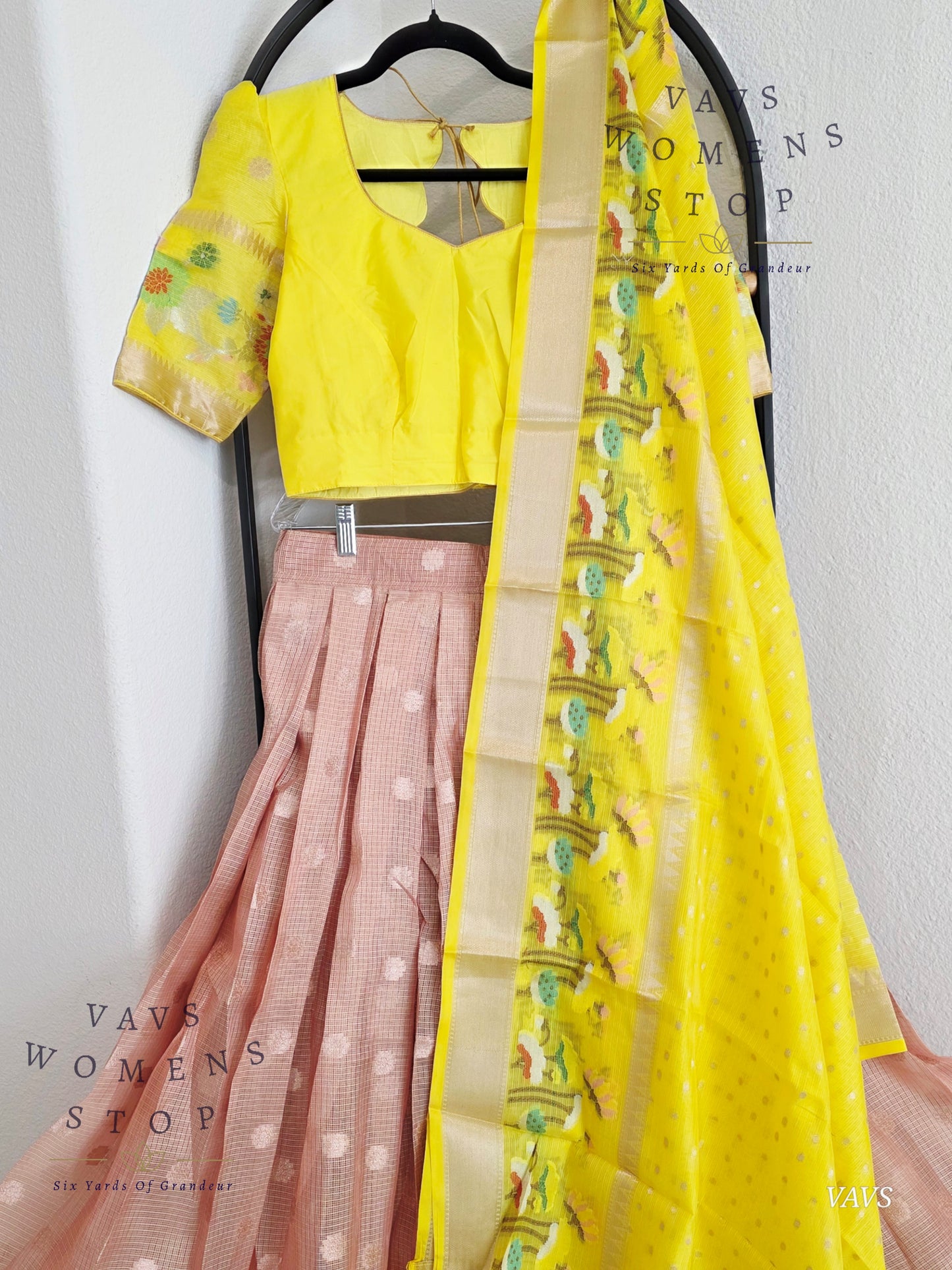 Designer Kota Silk Lehenga Set with Dupatta