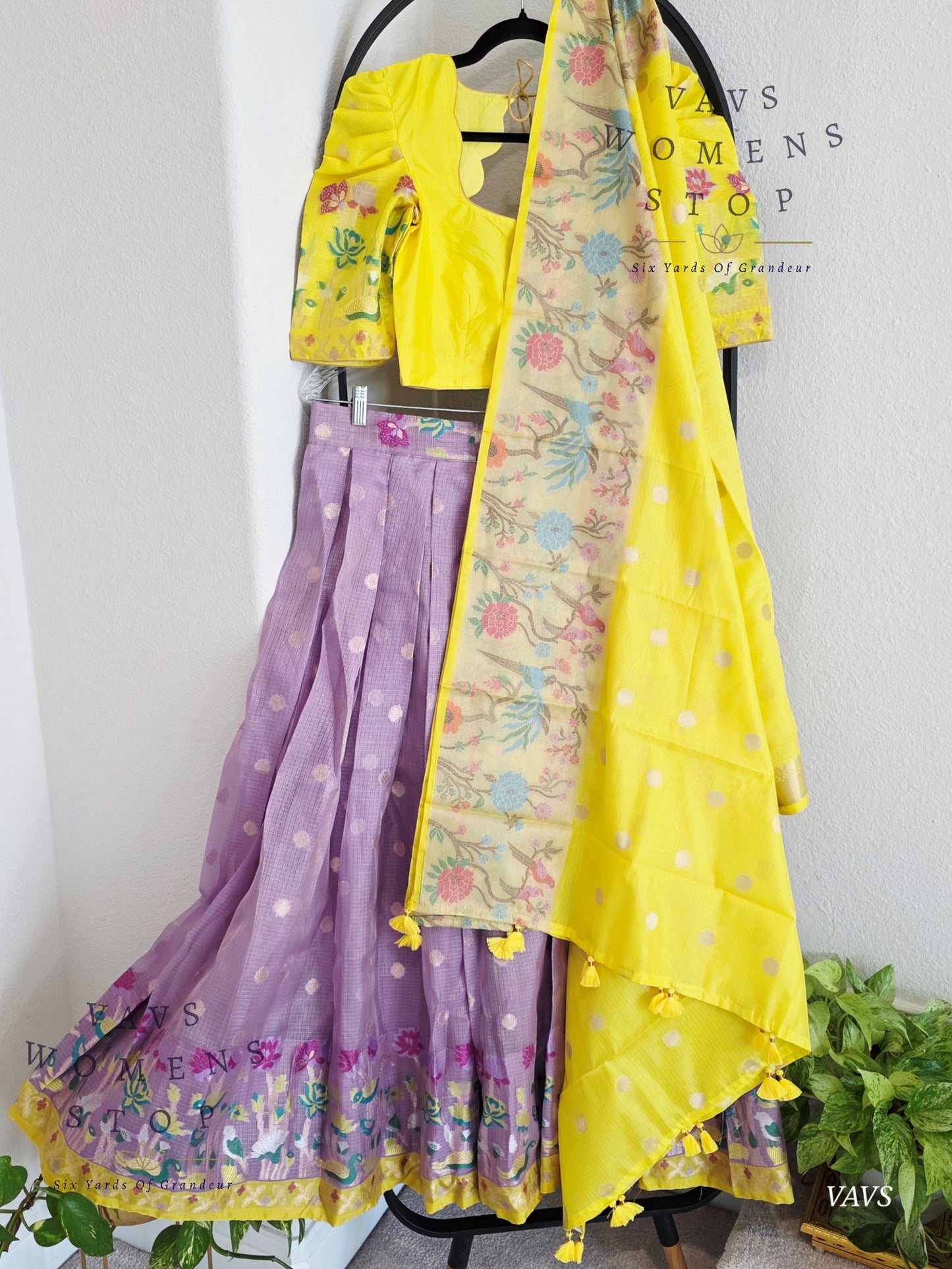 Designer Kota Silk Lehenga Set with Dupatta