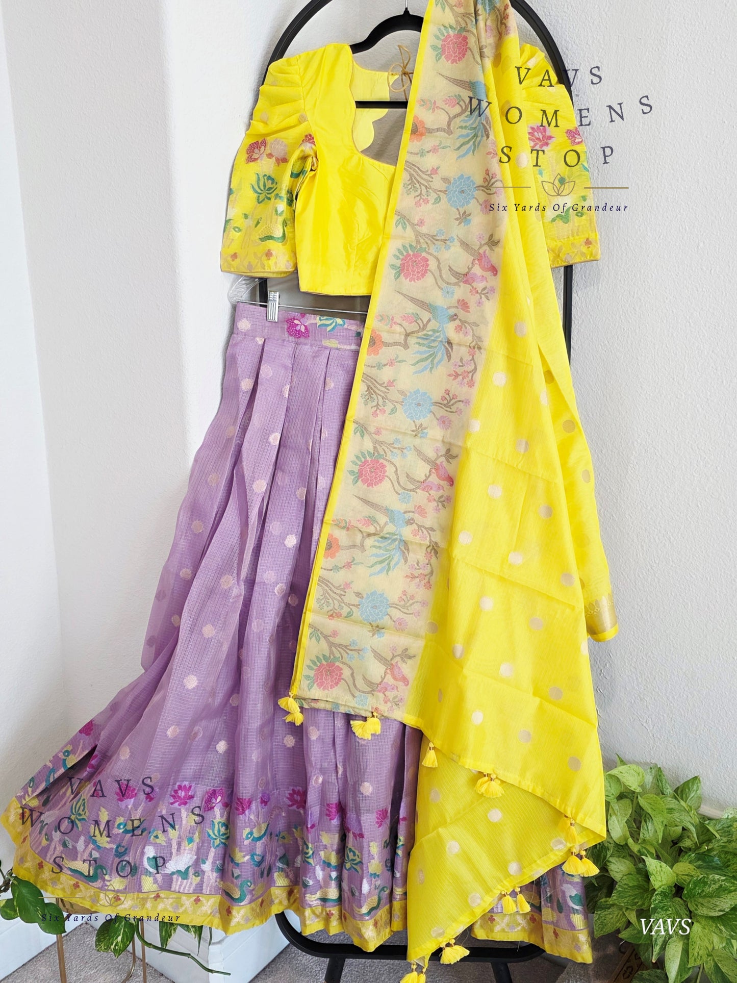 Designer Kota Silk Lehenga Set with Dupatta