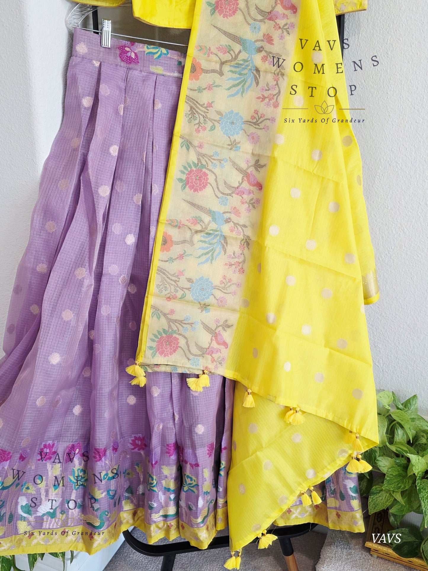 Designer Kota Silk Lehenga Set with Dupatta