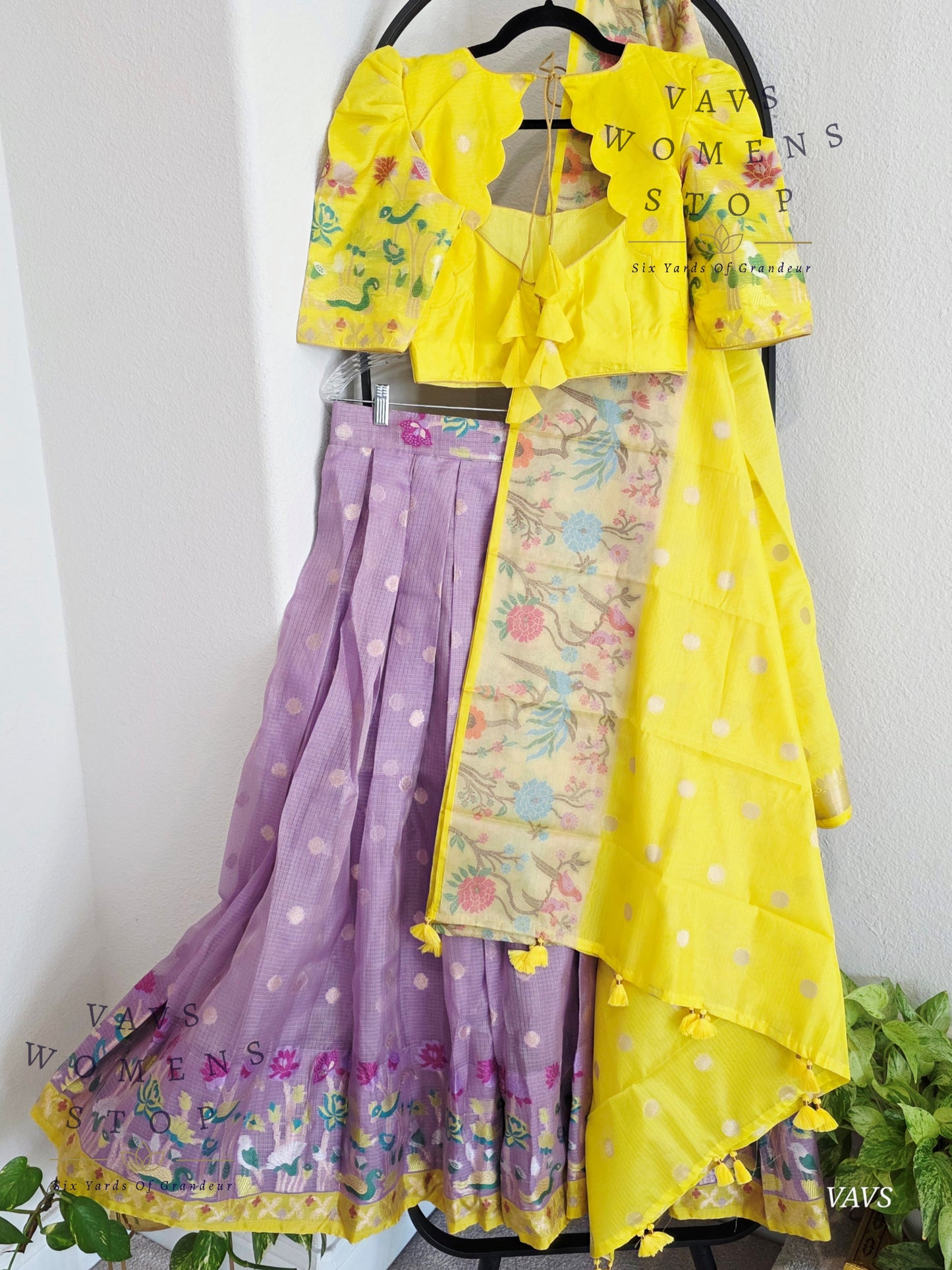 Designer Kota Silk Lehenga Set with Dupatta