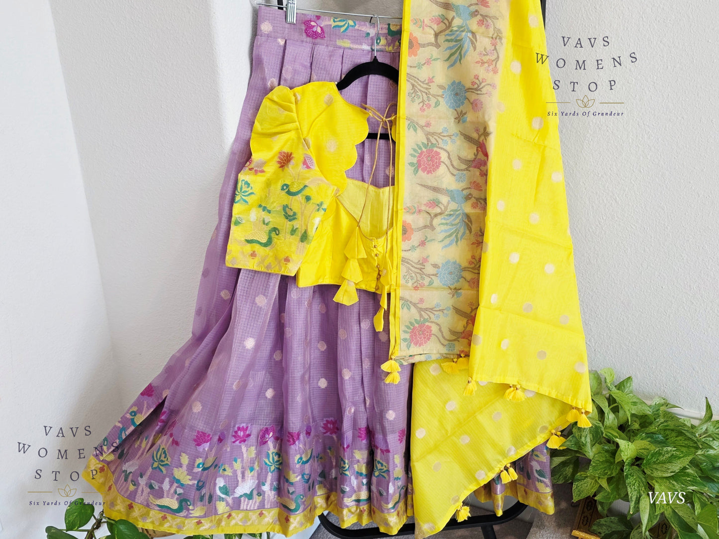 Designer Kota Silk Lehenga Set with Dupatta