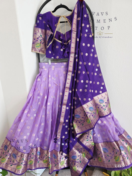 Designer Kota Silk Lehenga Set with Dupatta