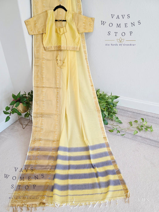 Trending New Shade Soft Narayanpet Cotton Saree