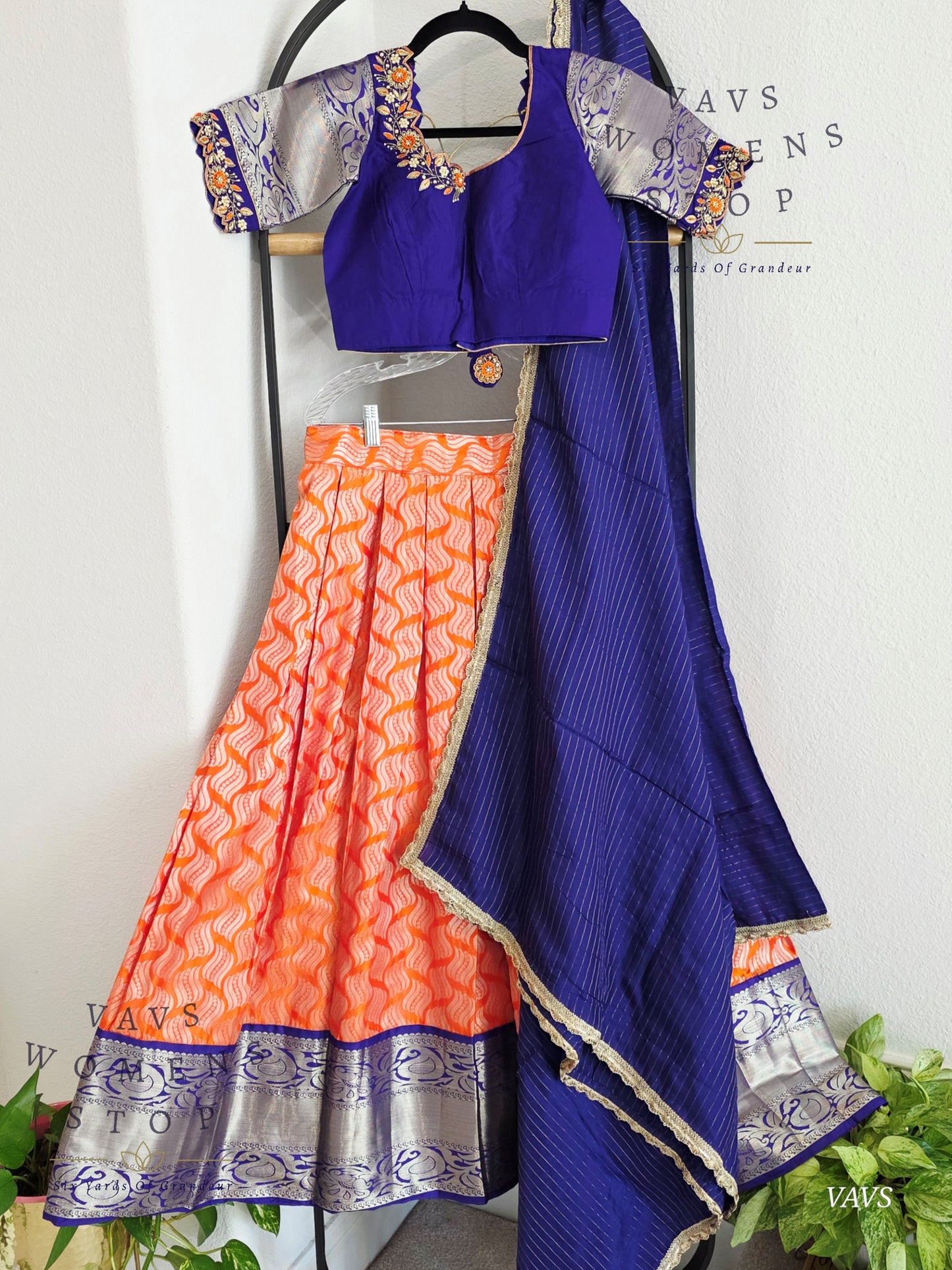 Traditional Half Saree Set
