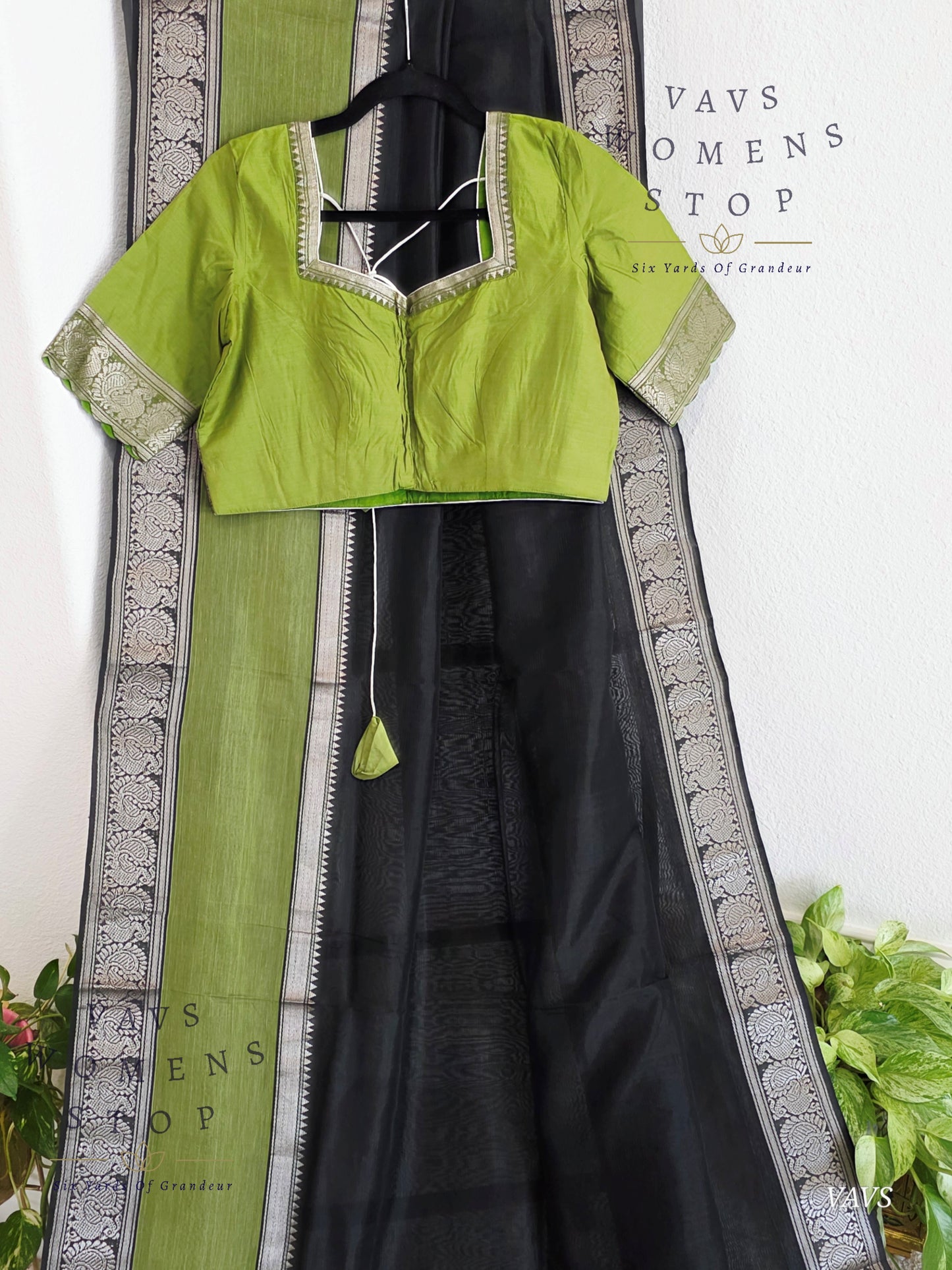 Trending Hit Nara Brahmani Inspired Mangalagiri Pattu Saree with Matching Blouse – Ready to Ship from USA