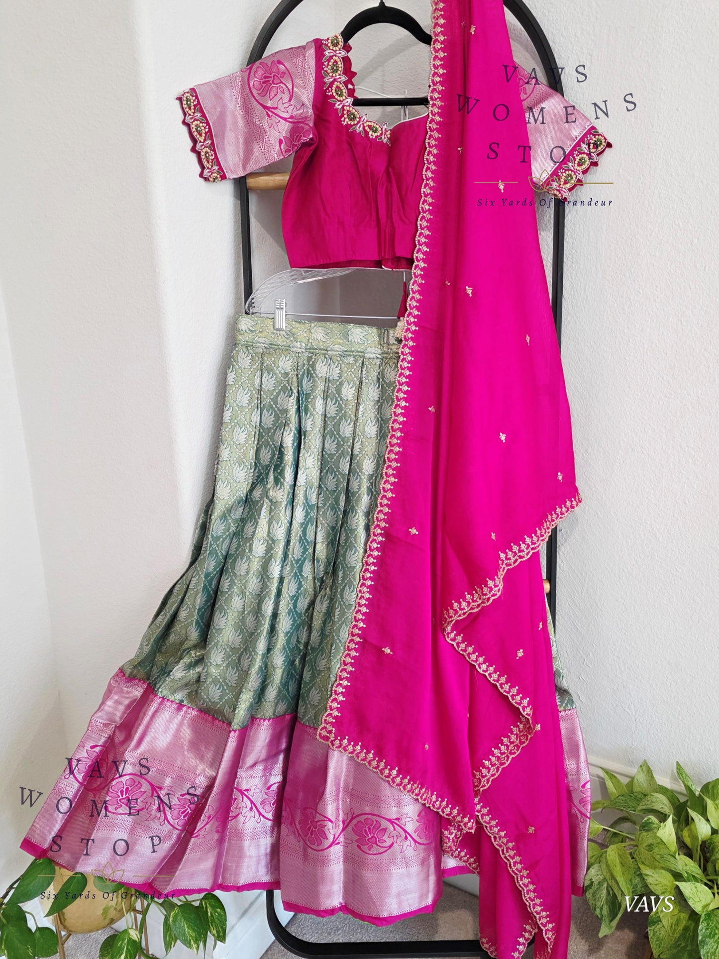 Traditional Half Saree Set