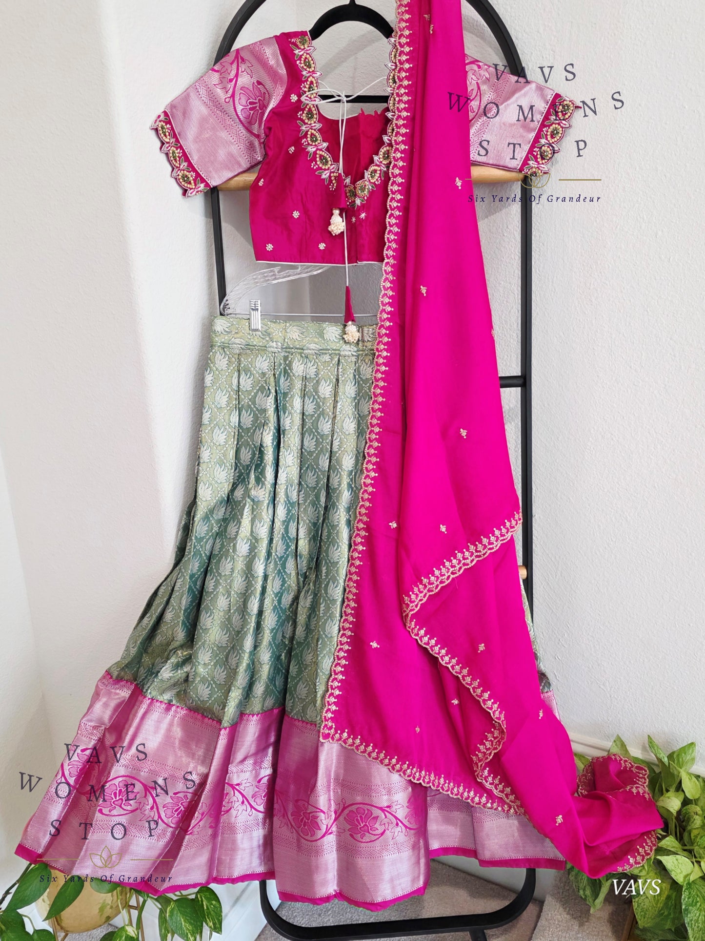 Traditional Half Saree Set