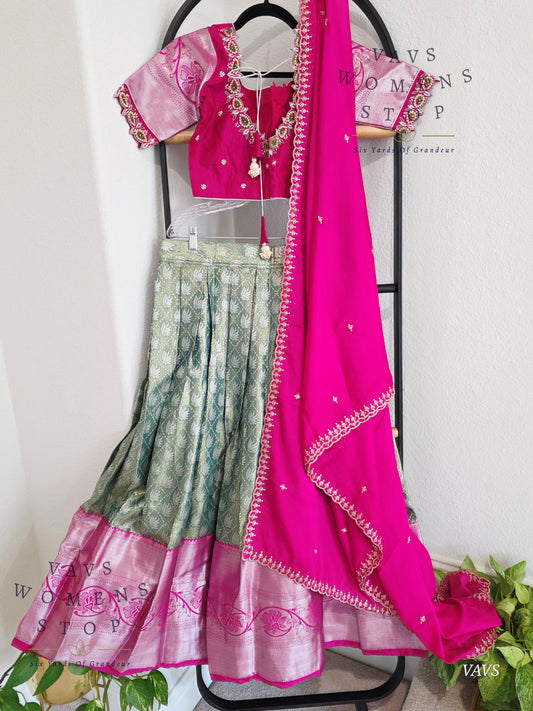 Traditional Half Saree Set