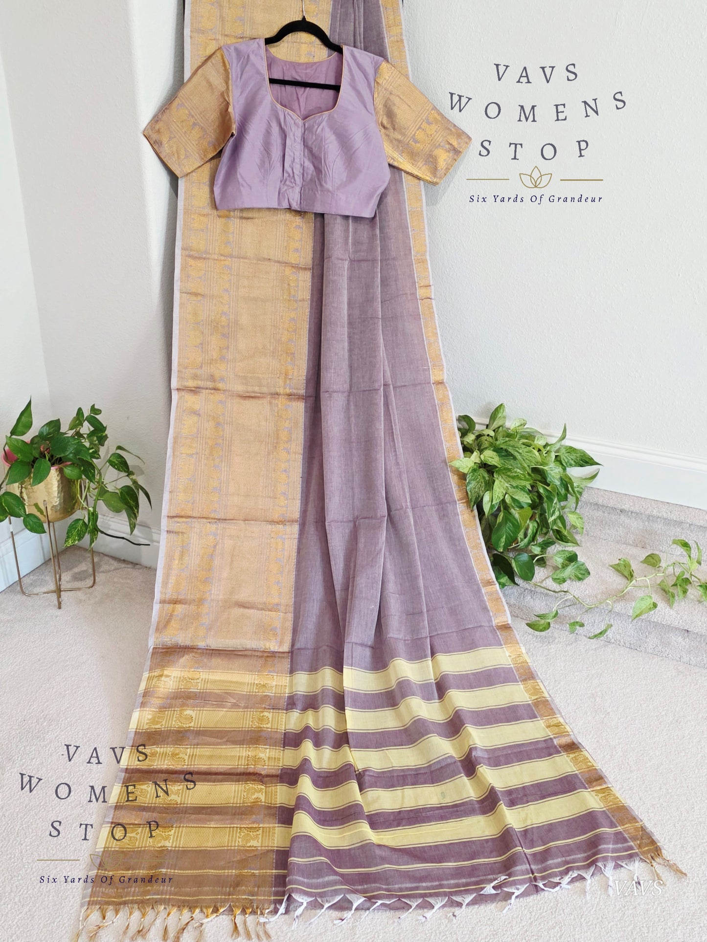 Trending New Shade Soft Narayanpet Cotton Saree - Blouse