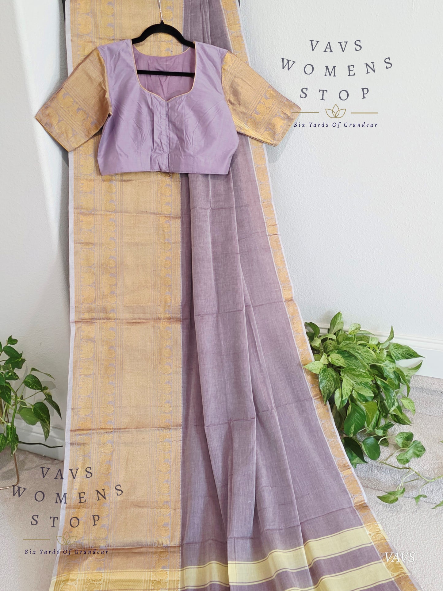 Trending New Shade Soft Narayanpet Cotton Saree - Blouse