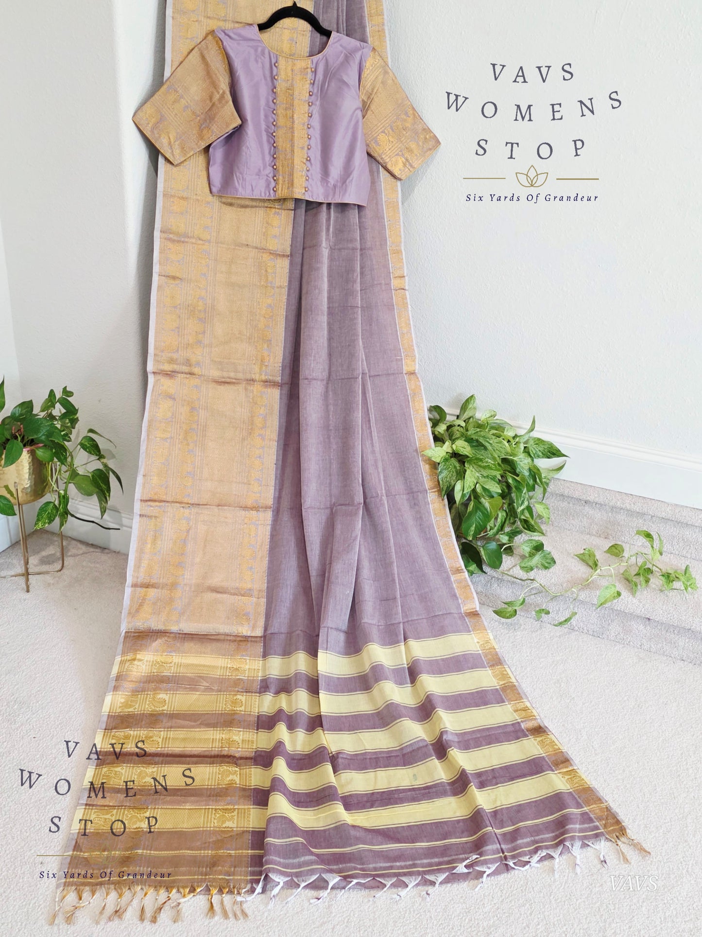 Trending New Shade Soft Narayanpet Cotton Saree - Blouse