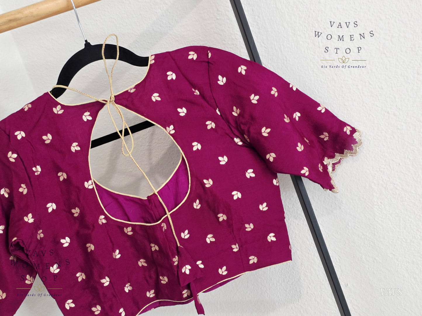 Purple Shade Munga Crepe Silk Stitched Blouse