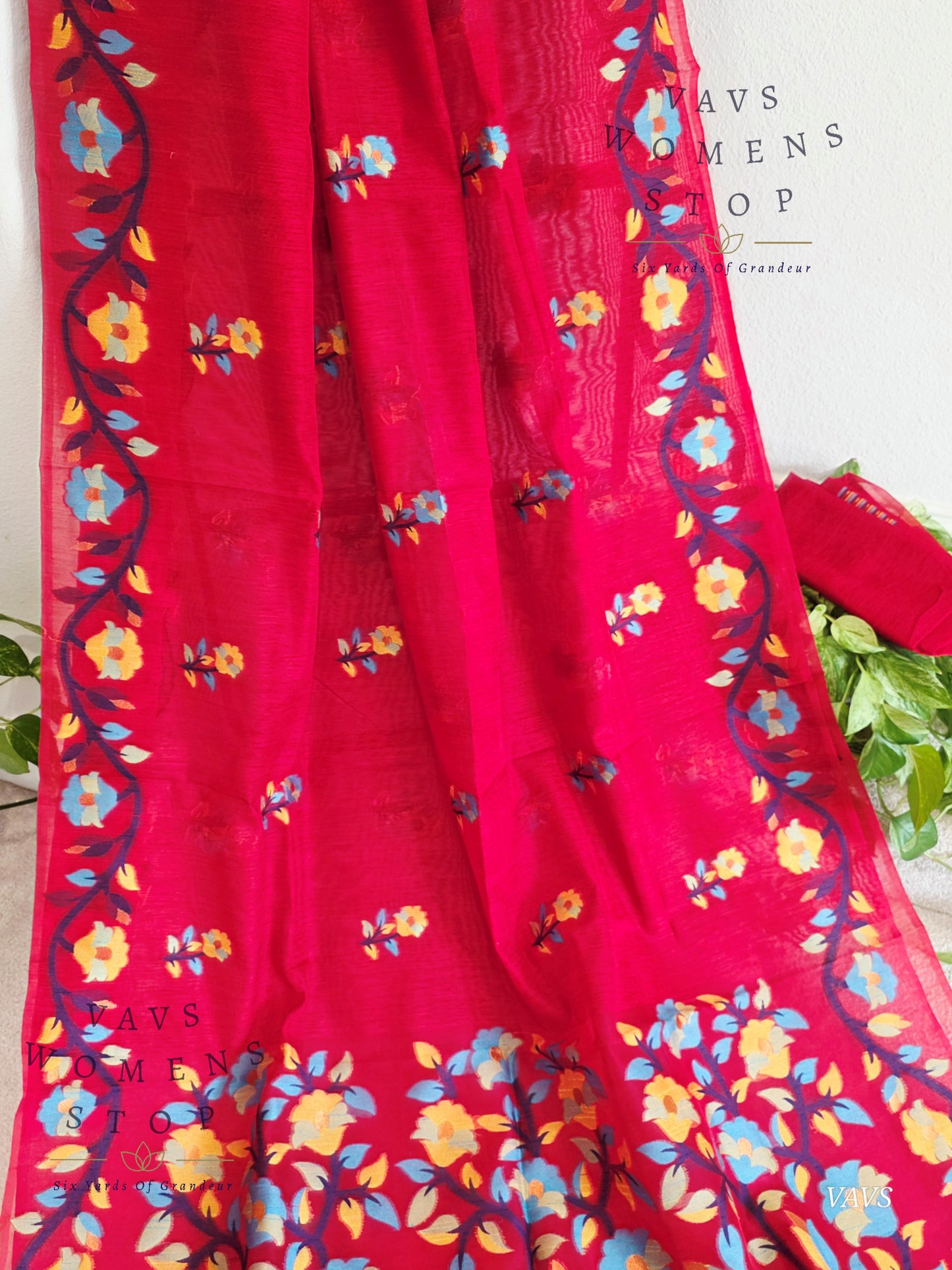 Semi Matka Silk Jamdani Saree