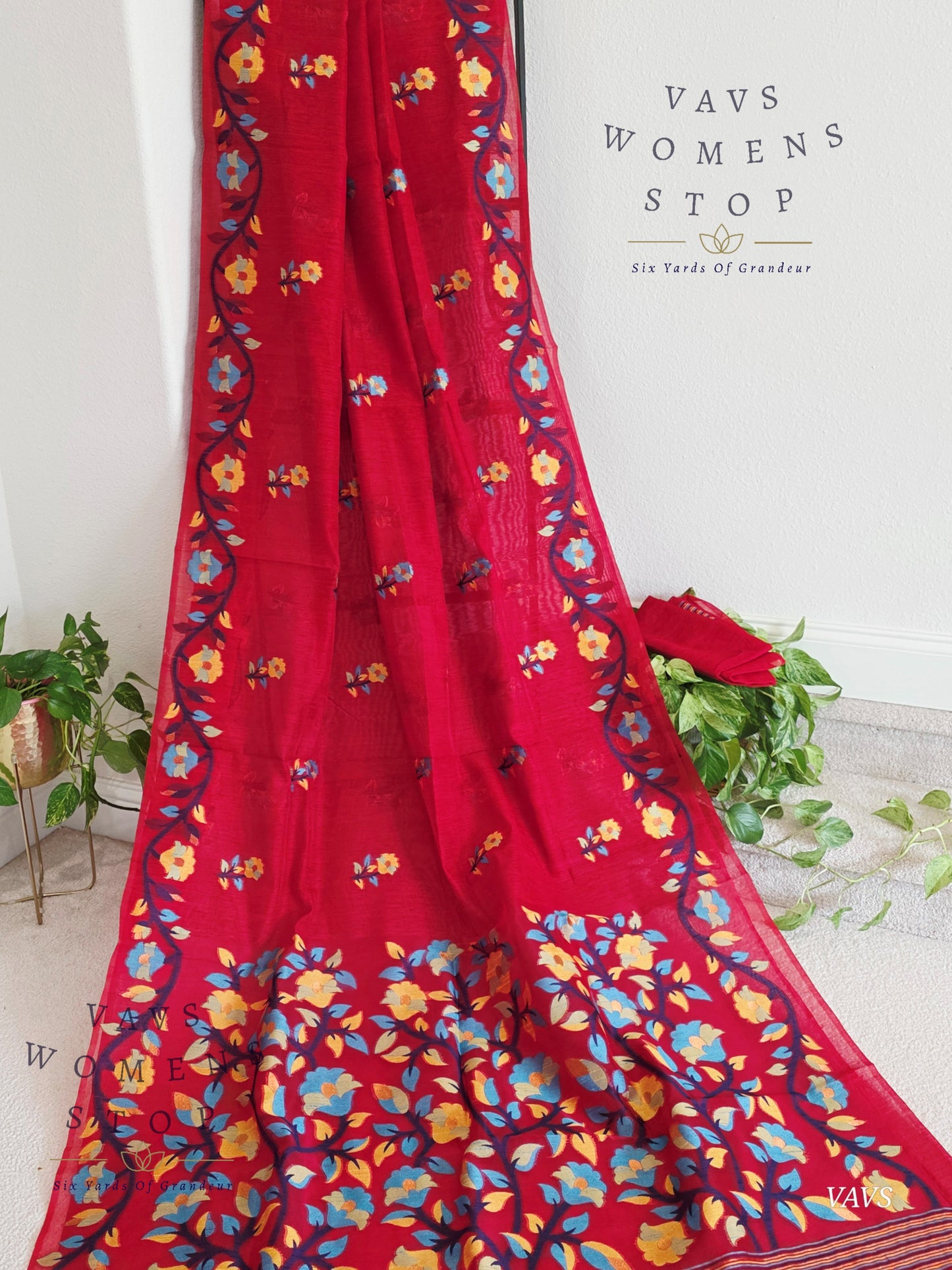Semi Matka Silk Jamdani Saree