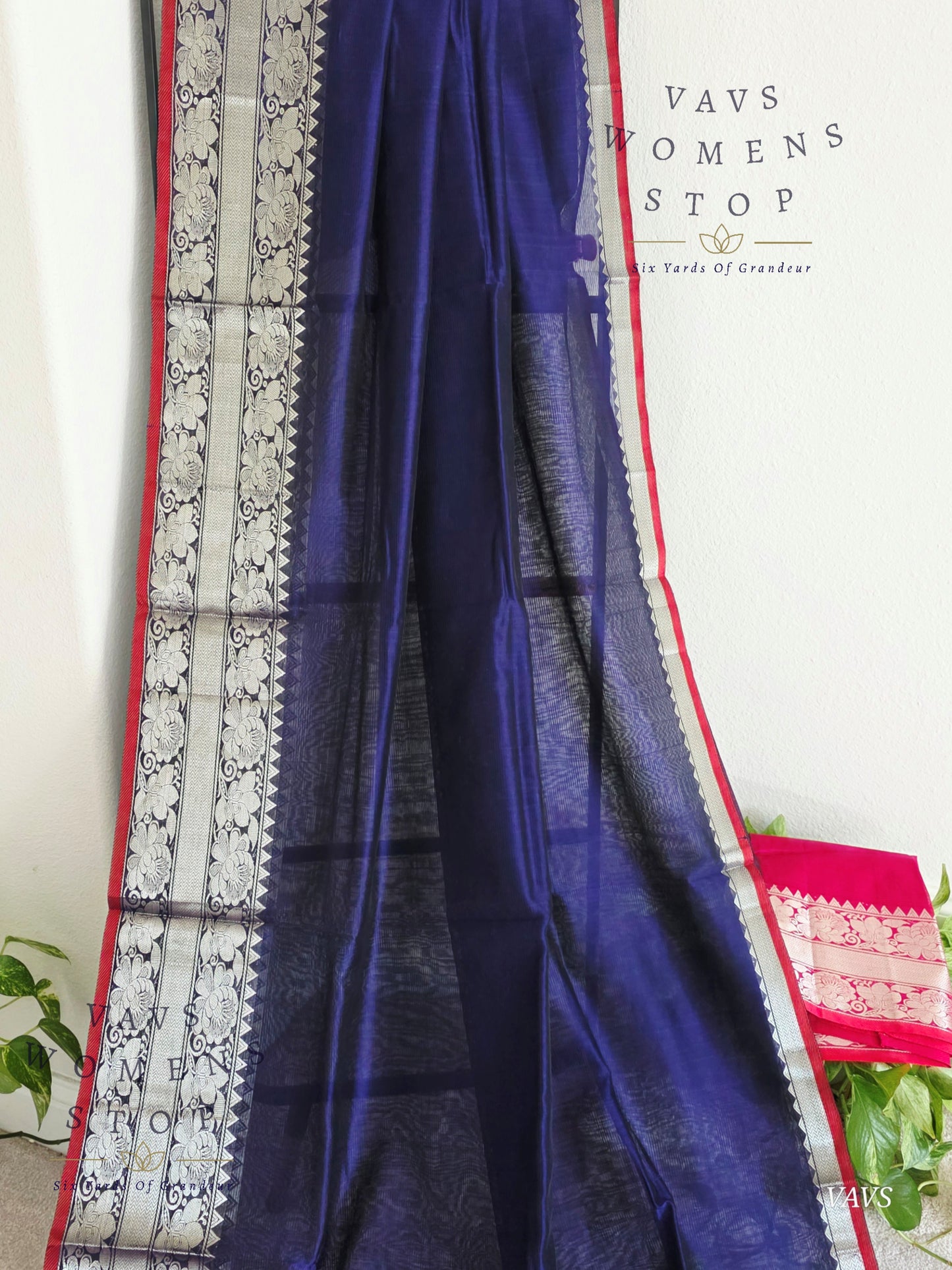 Mangalagiri Pattu Silk Cotton Saree with Kanchi Border