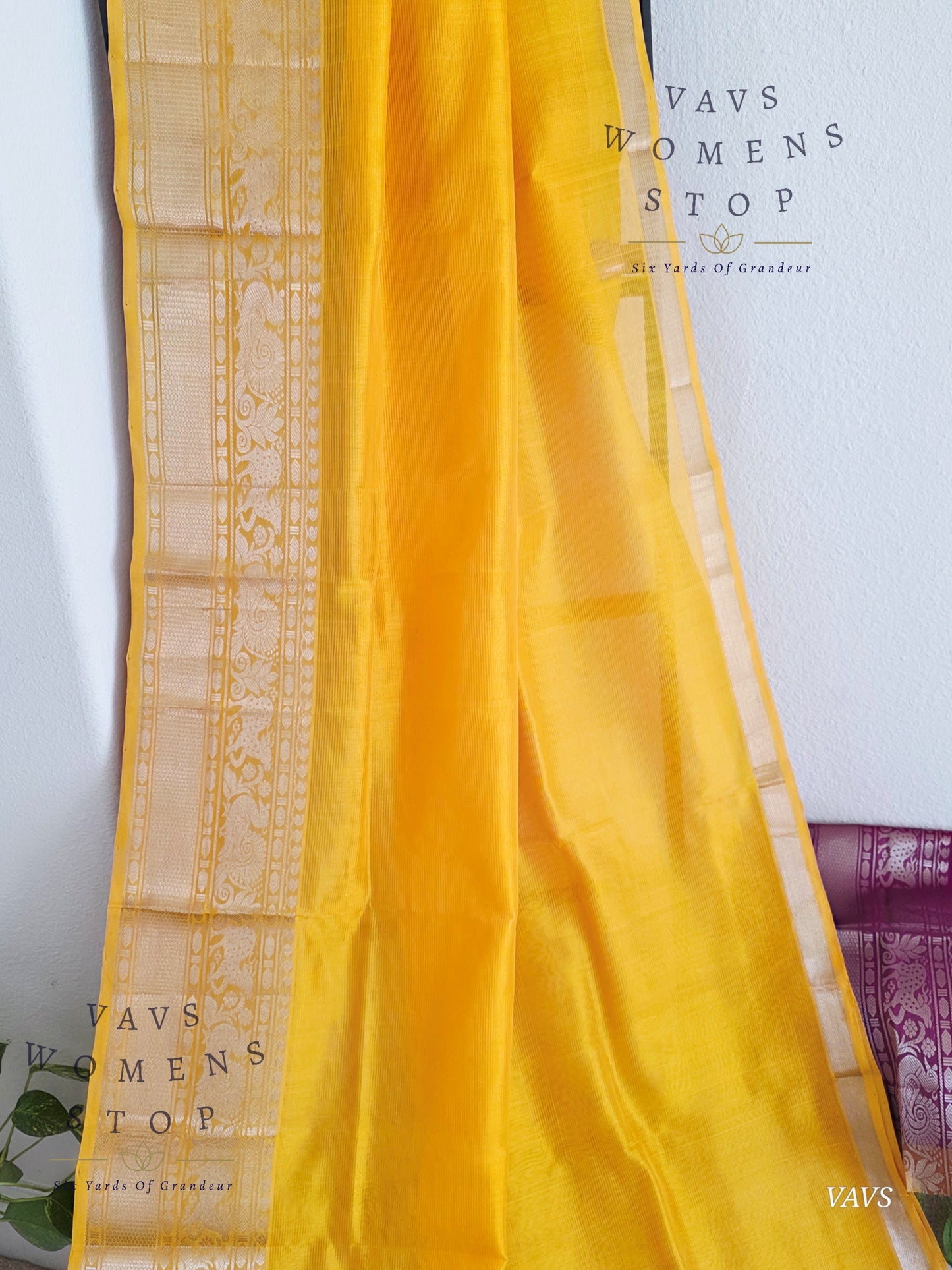 Mangalagiri Pattu Silk Cotton Saree with Kanchi Border