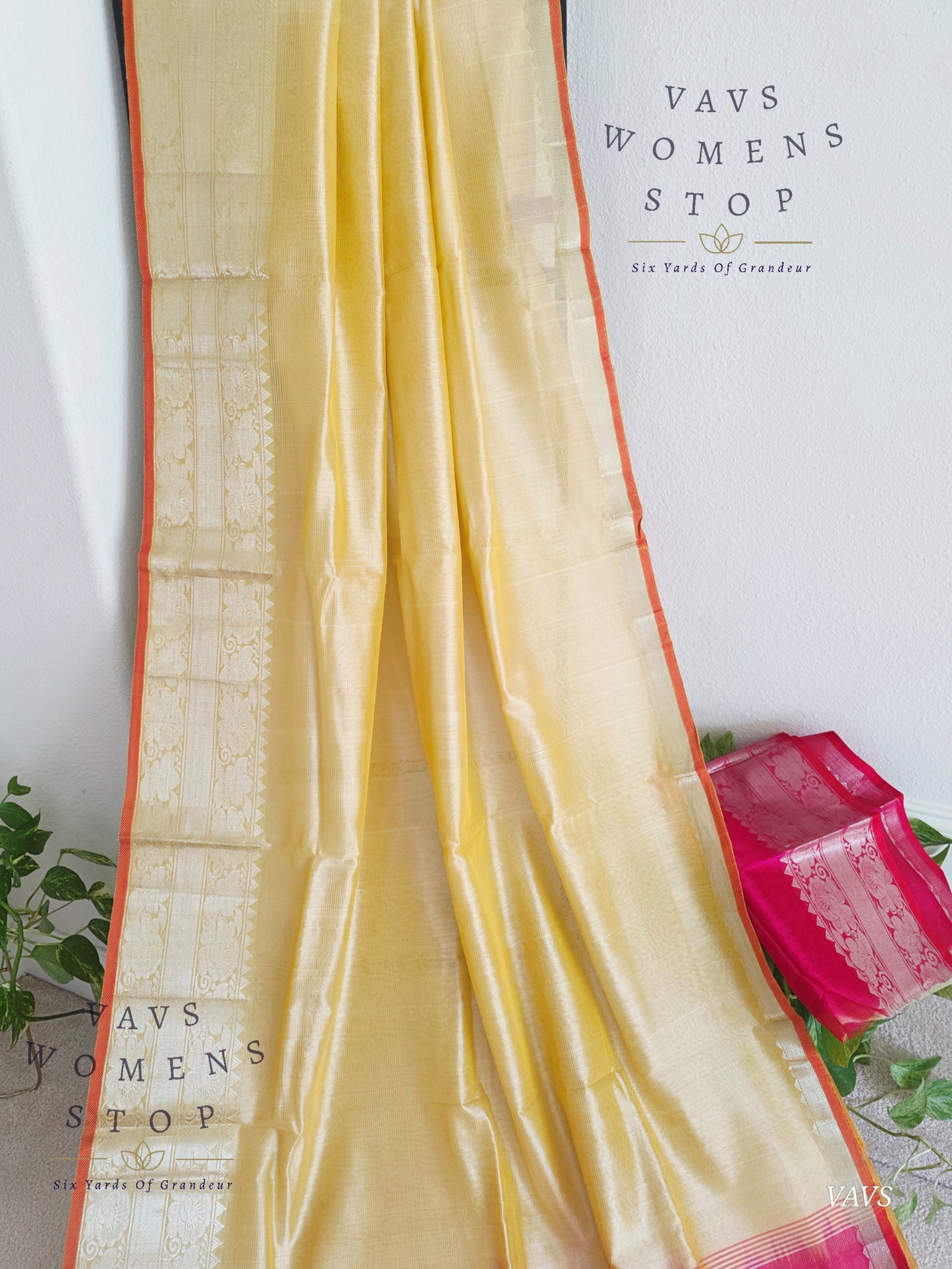 Mangalagiri Pattu Silk Cotton Saree with Kanchi Border