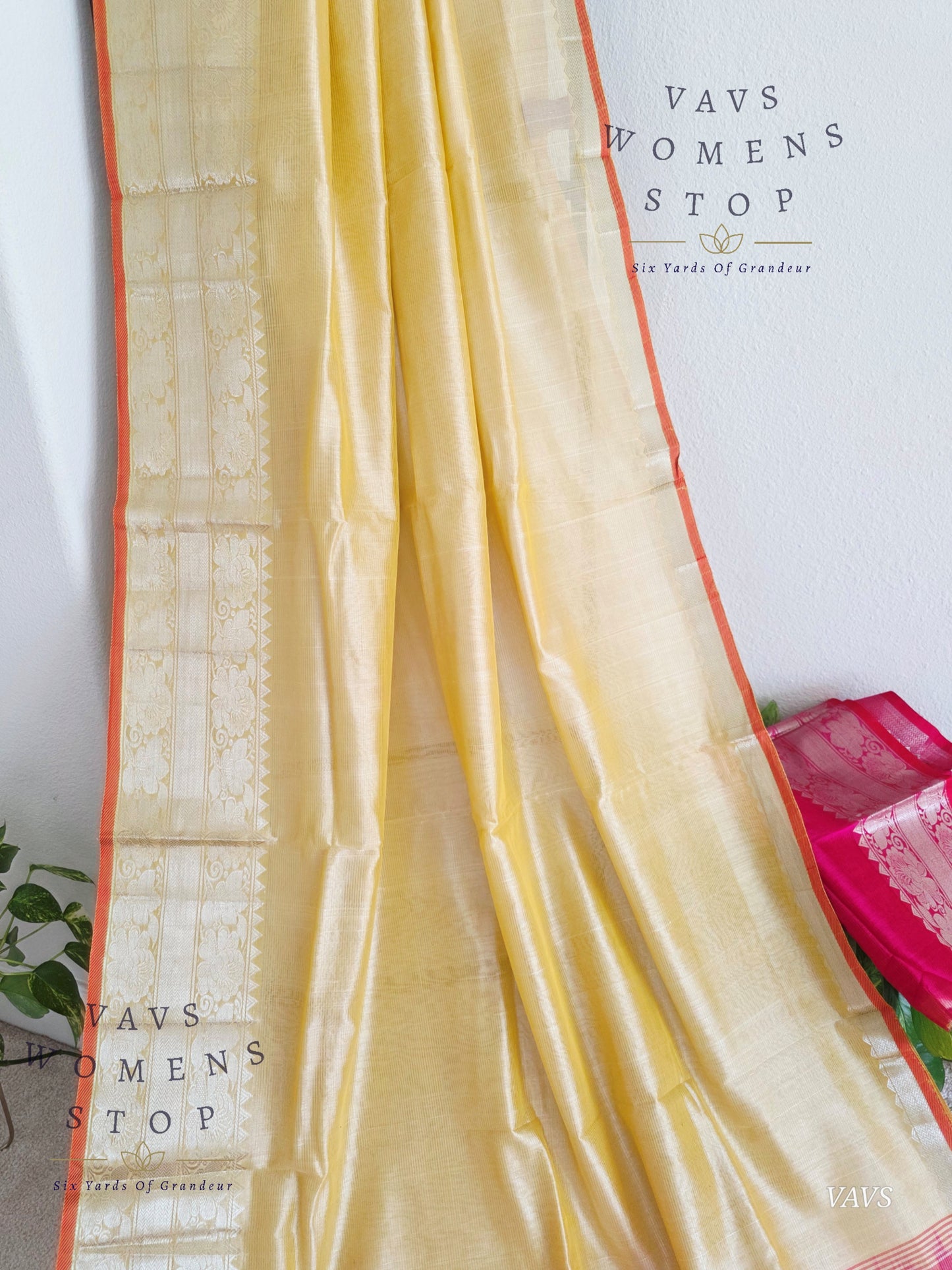 Mangalagiri Pattu Silk Cotton Saree with Kanchi Border