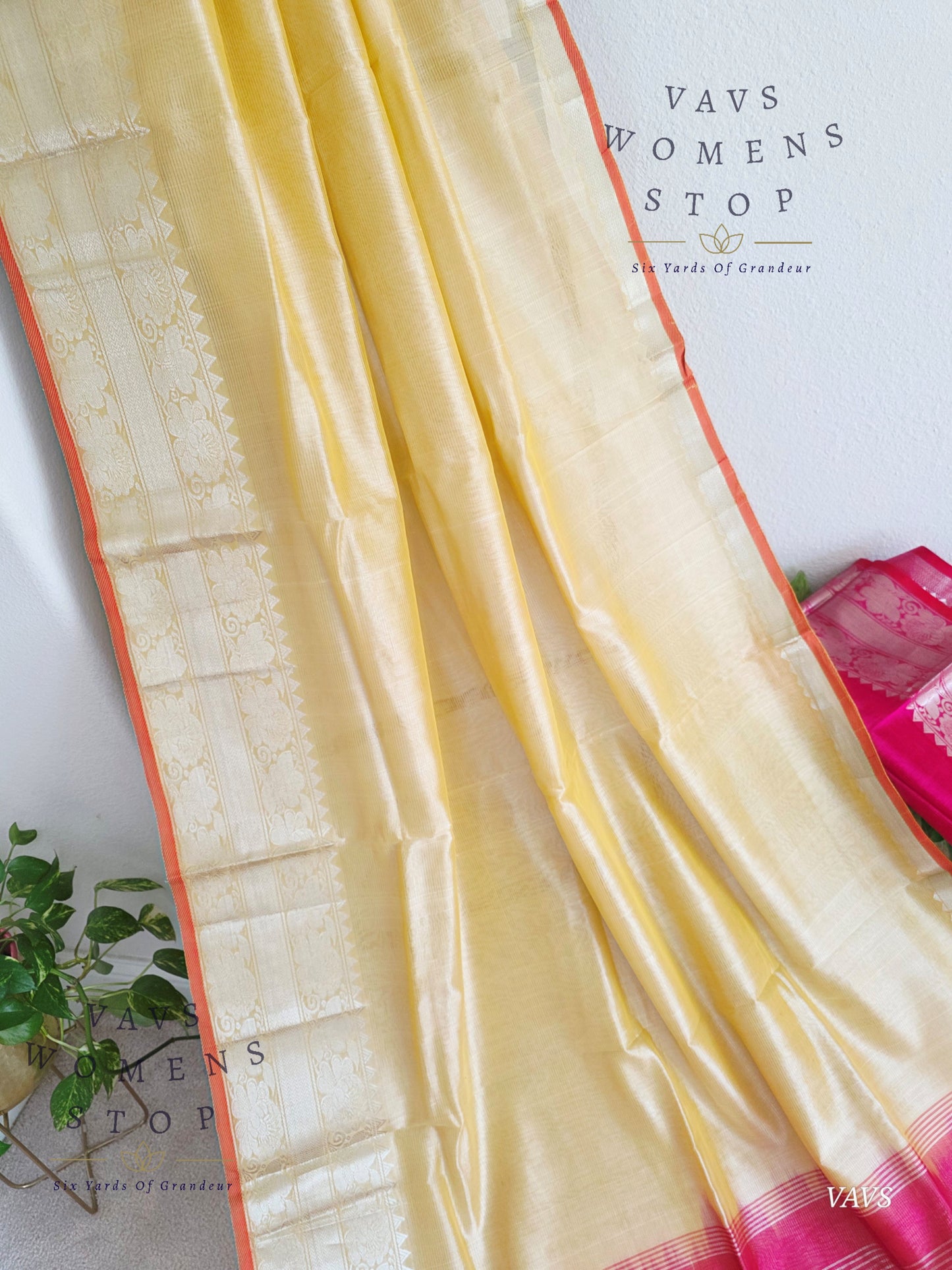 Mangalagiri Pattu Silk Cotton Saree with Kanchi Border