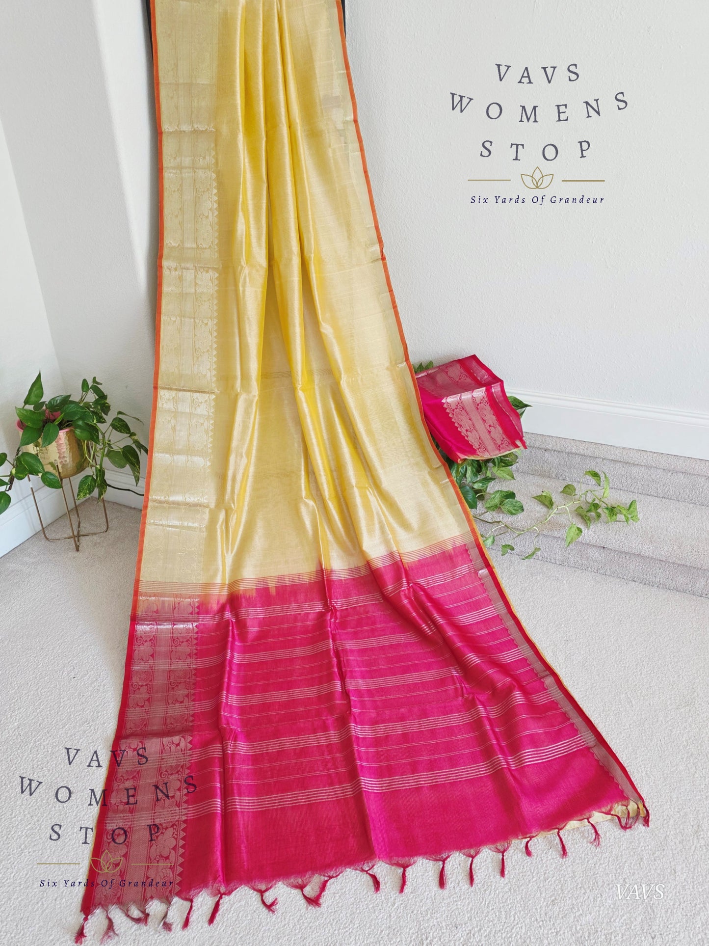 Mangalagiri Pattu Silk Cotton Saree with Kanchi Border