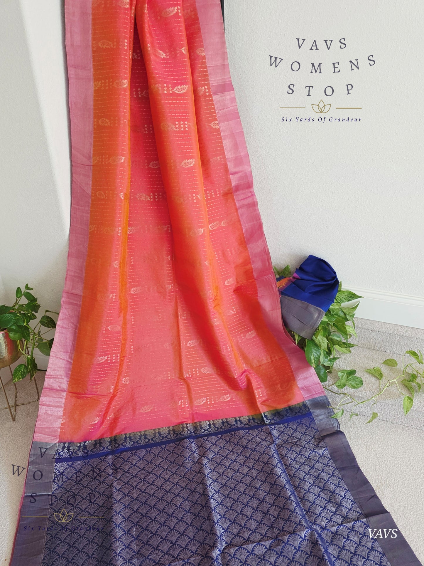 Semi Kanchi Soft Silk Saree with Khaddi Border