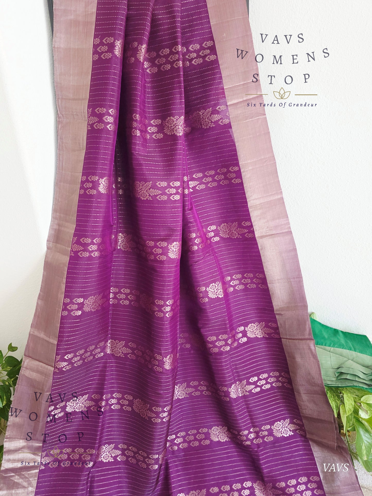 Semi Kanchi Soft Silk Saree with Khaddi Border