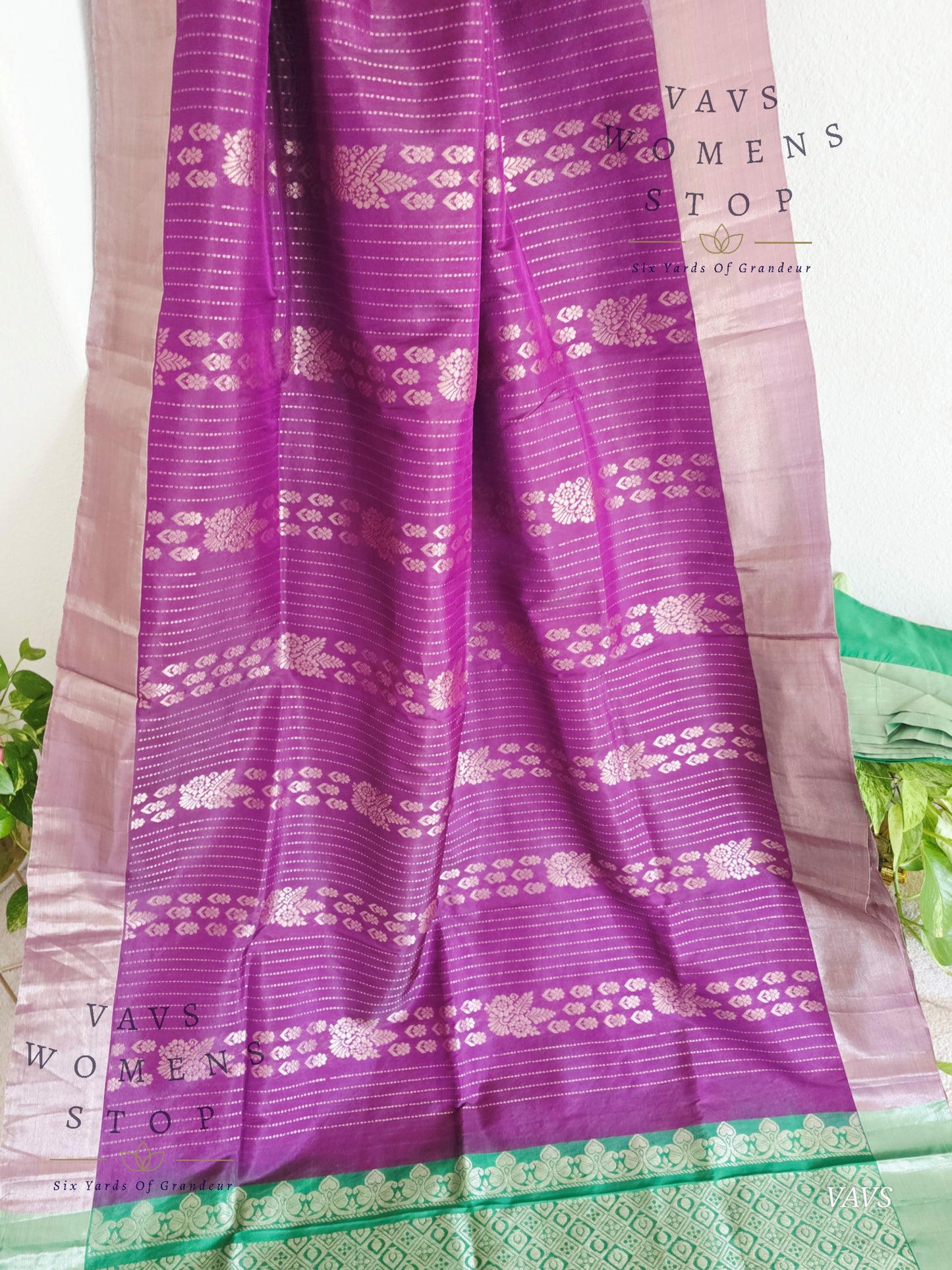 Semi Kanchi Soft Silk Saree with Khaddi Border