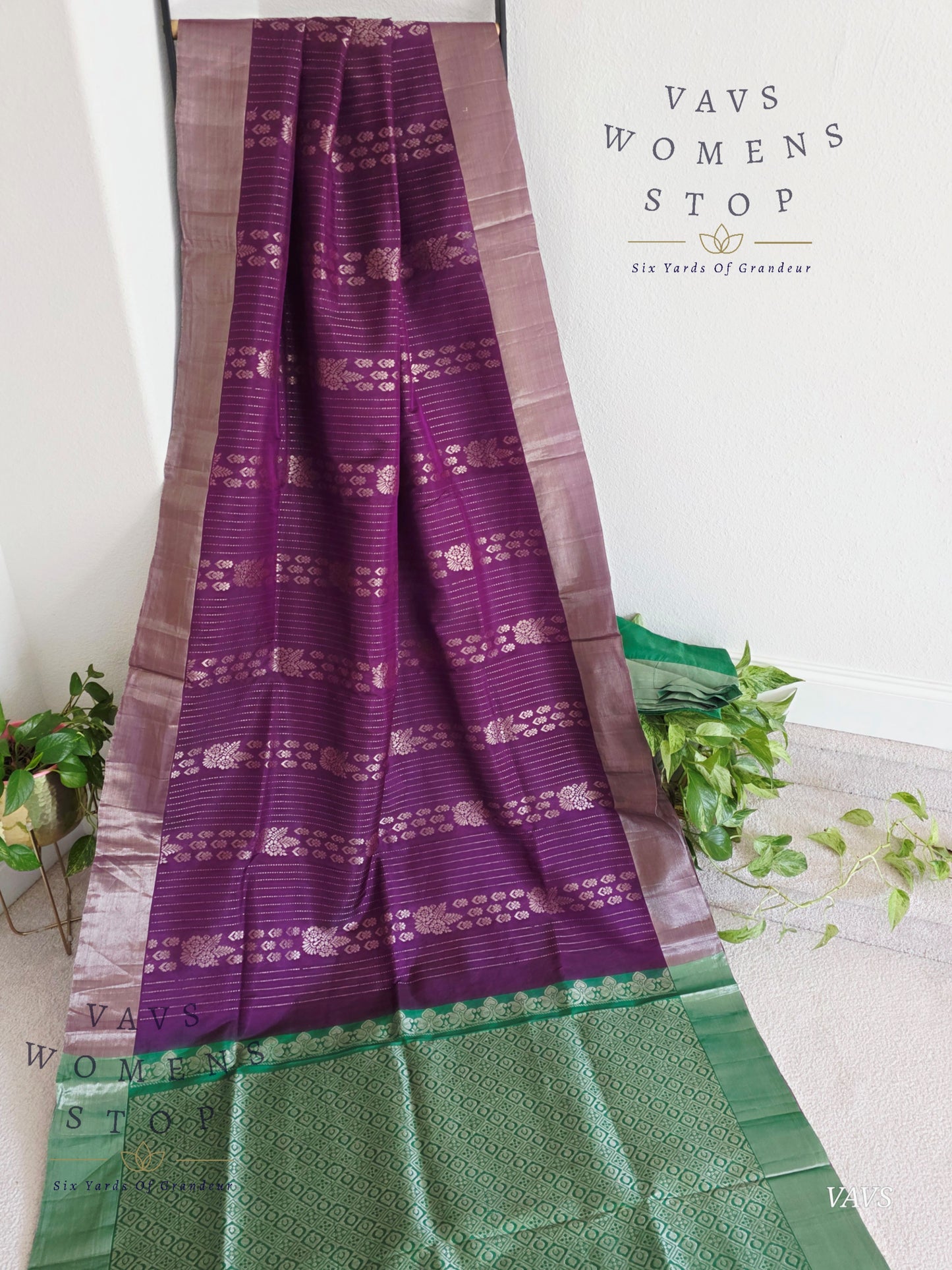Semi Kanchi Soft Silk Saree with Khaddi Border