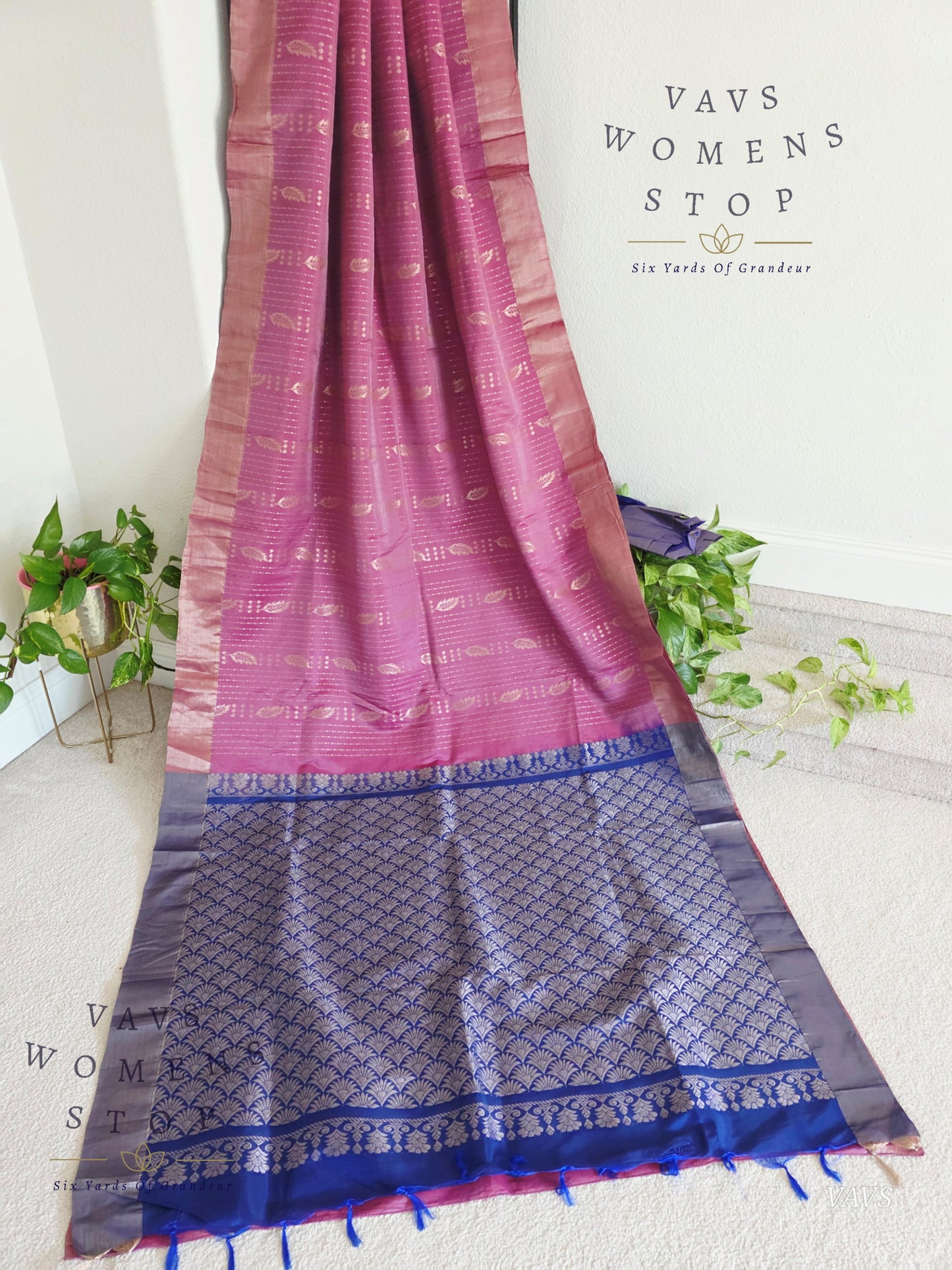 Semi Kanchi Soft Silk Saree with Khaddi Border