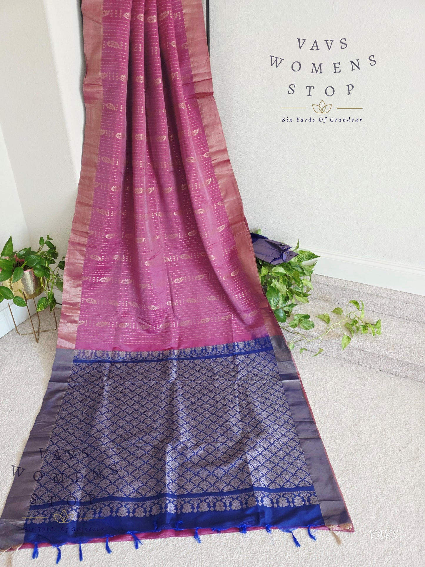 Semi Kanchi Soft Silk Saree with Khaddi Border
