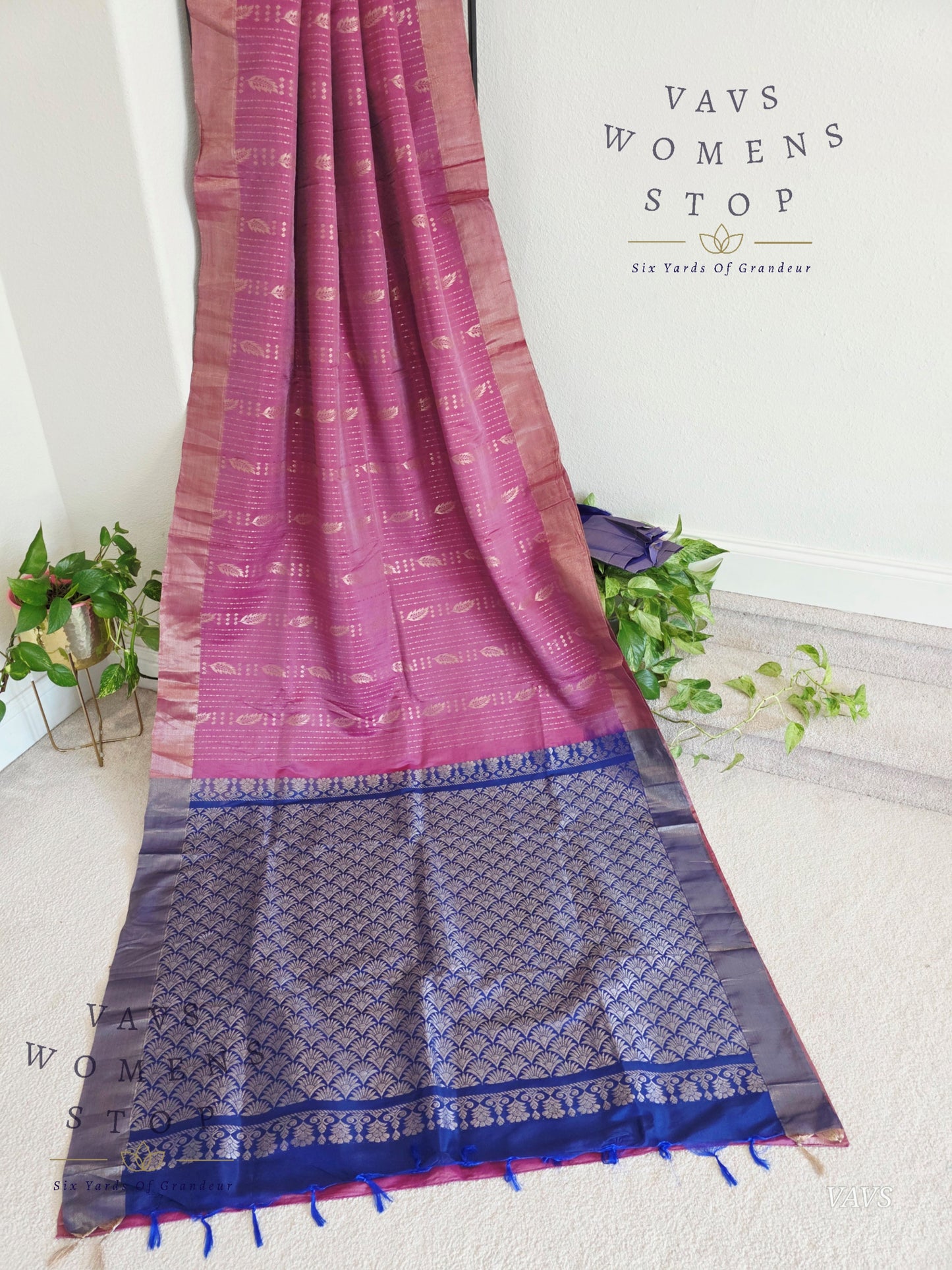 Semi Kanchi Soft Silk Saree with Khaddi Border